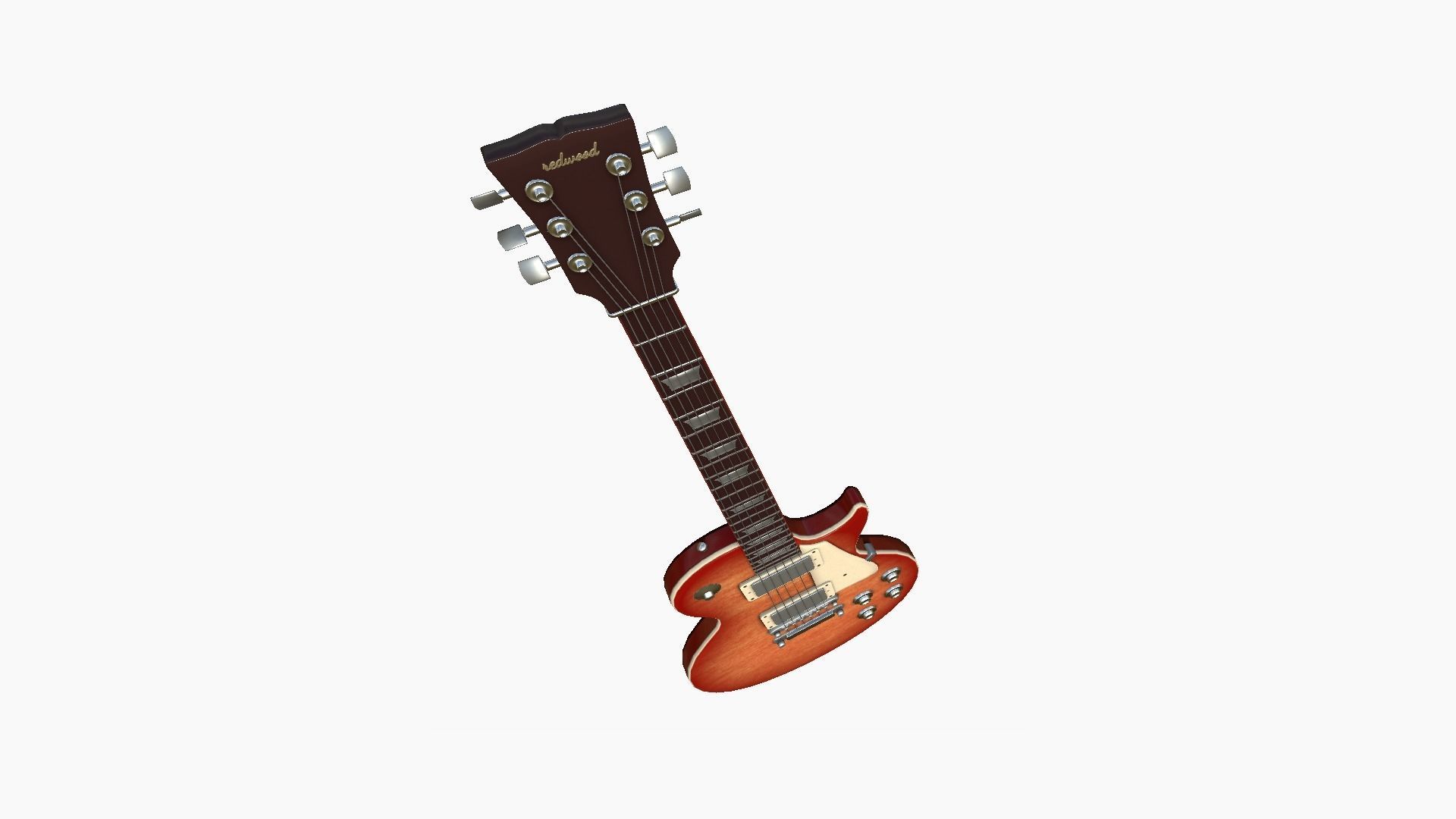 10 Electric Guitars C - Music Instrument Design 3D Model Collection_41