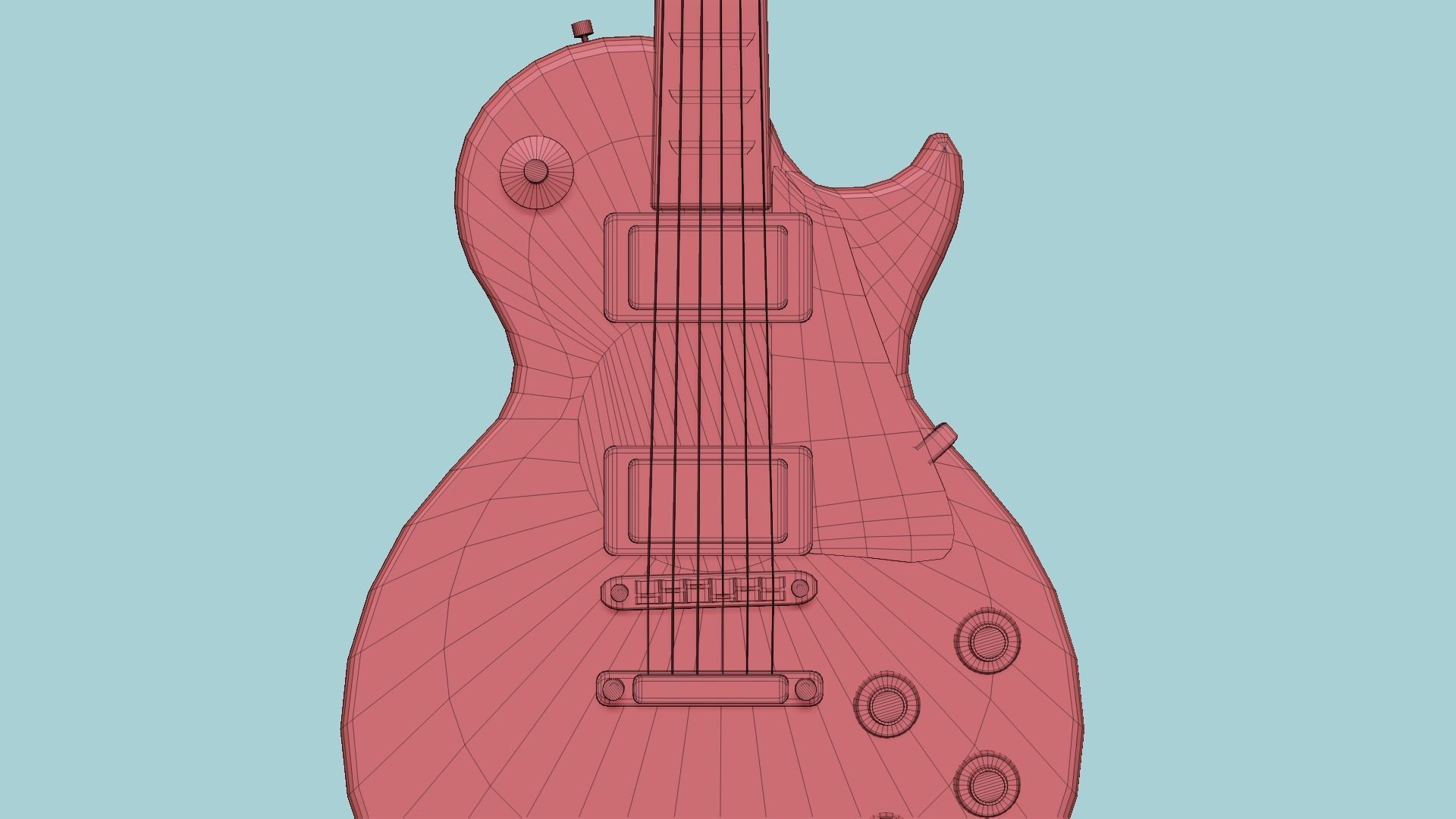 10 Electric Guitars C - Music Instrument Design 3D Model Collection_20