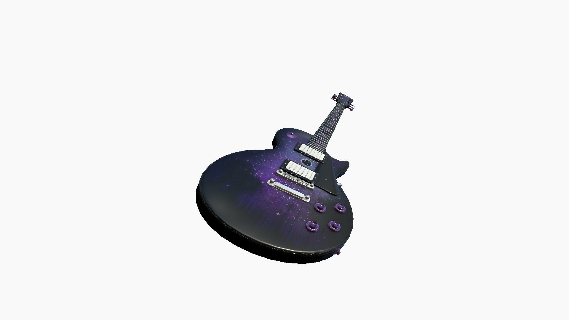 10 Electric Guitars C - Music Instrument Design 3D Model Collection_47