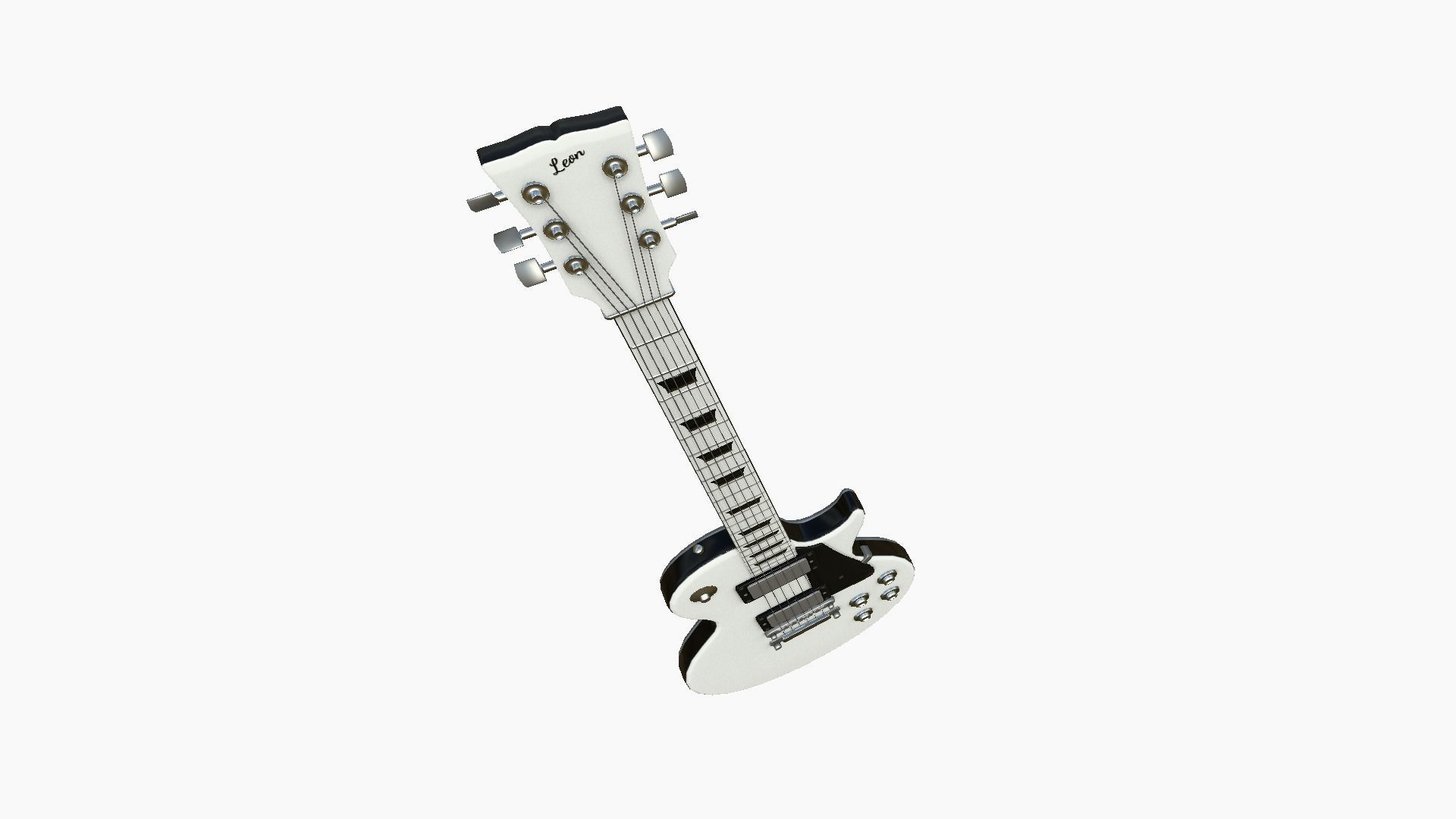 10 Electric Guitars C - Music Instrument Design 3D Model Collection_77