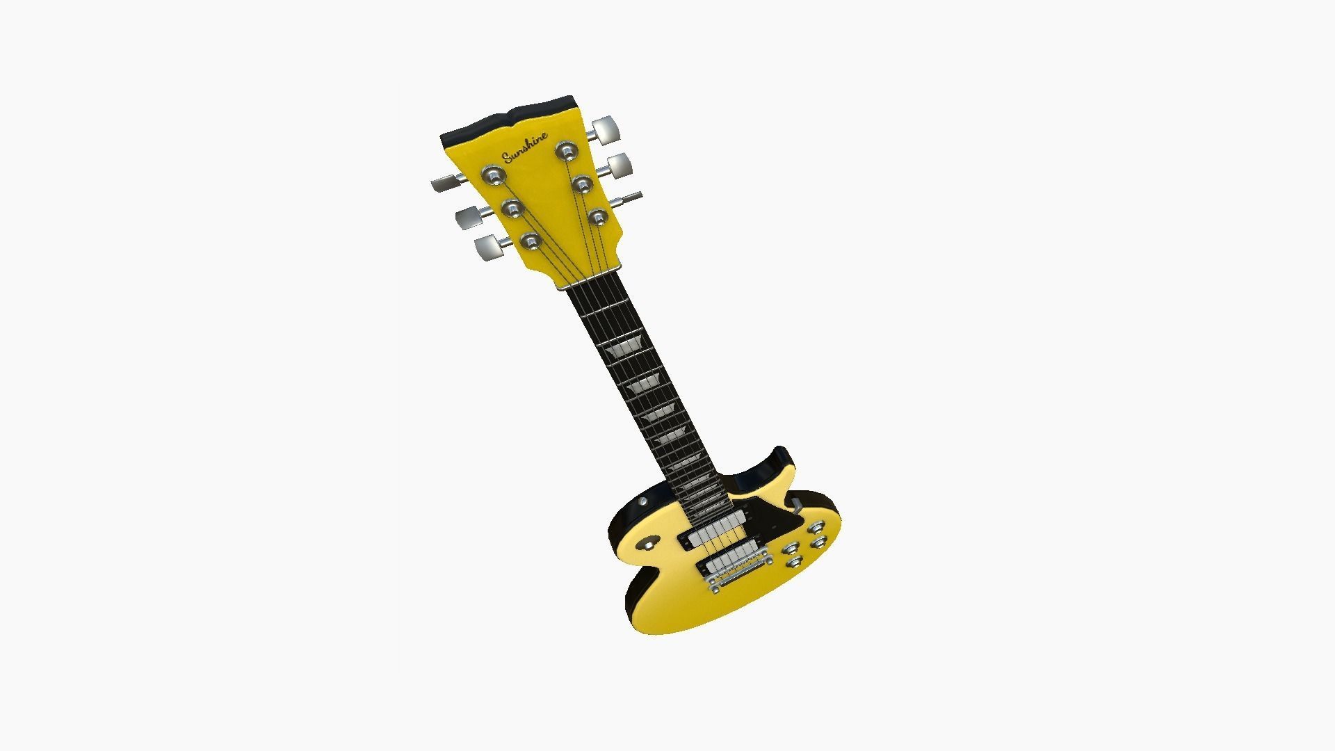 10 Electric Guitars C - Music Instrument Design 3D Model Collection_46