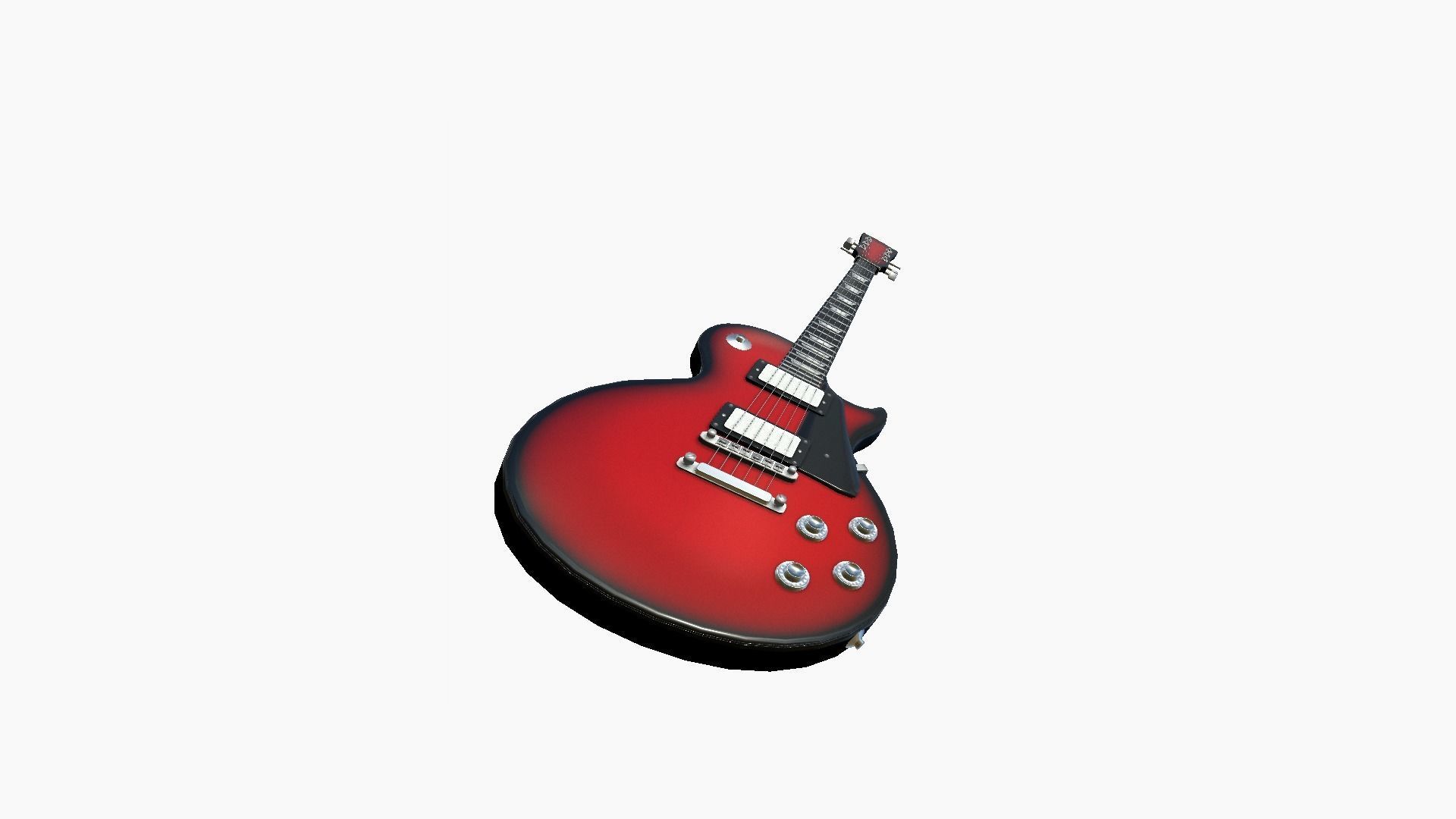 10 Electric Guitars C - Music Instrument Design 3D Model Collection_61