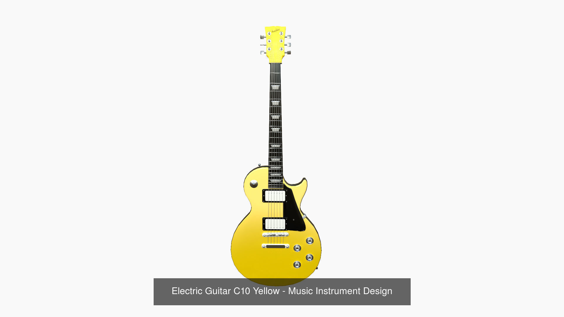 10 Electric Guitars C - Music Instrument Design 3D Model Collection_9