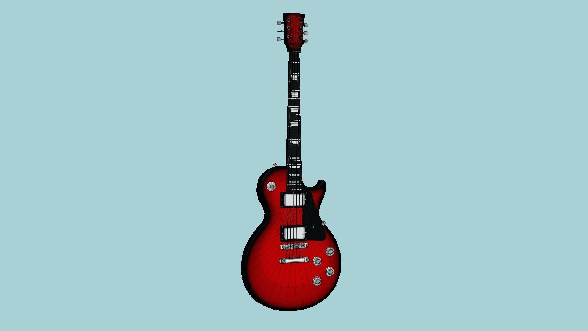 10 Electric Guitars C - Music Instrument Design 3D Model Collection_75
