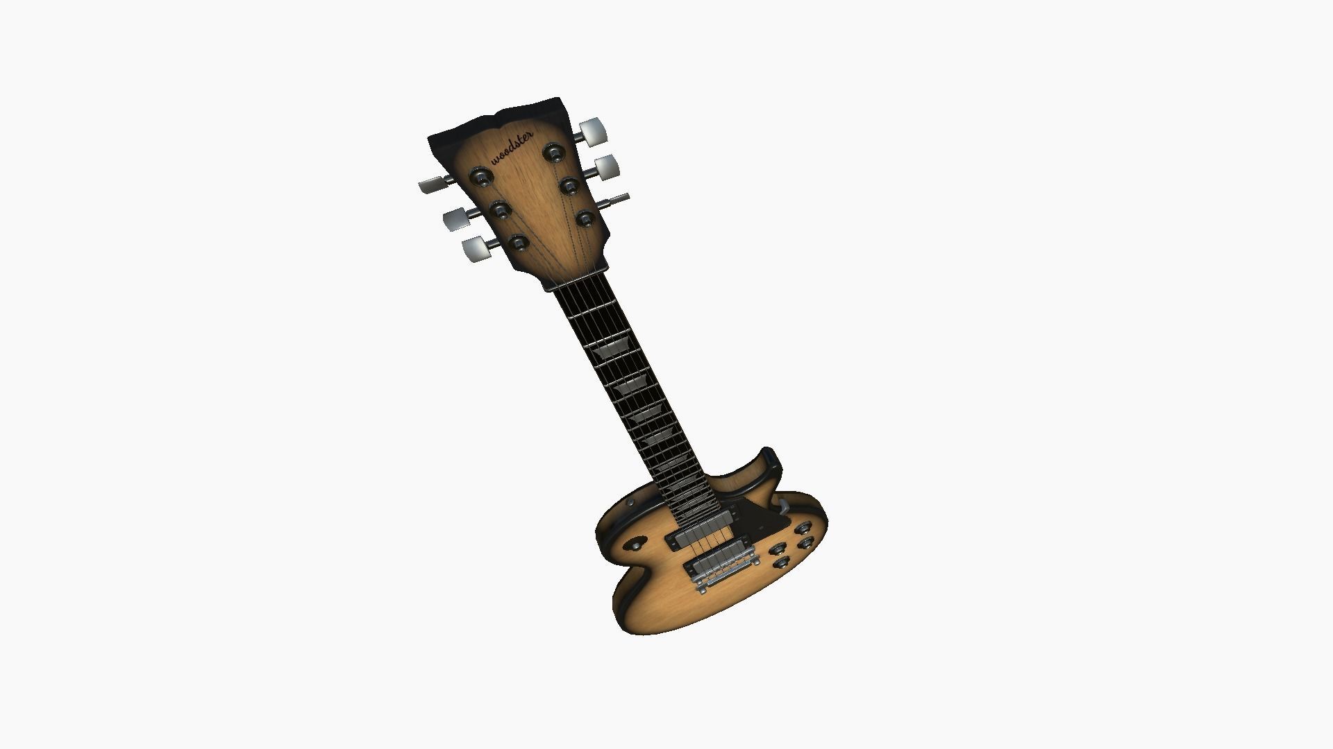 10 Electric Guitars C - Music Instrument Design 3D Model Collection_43