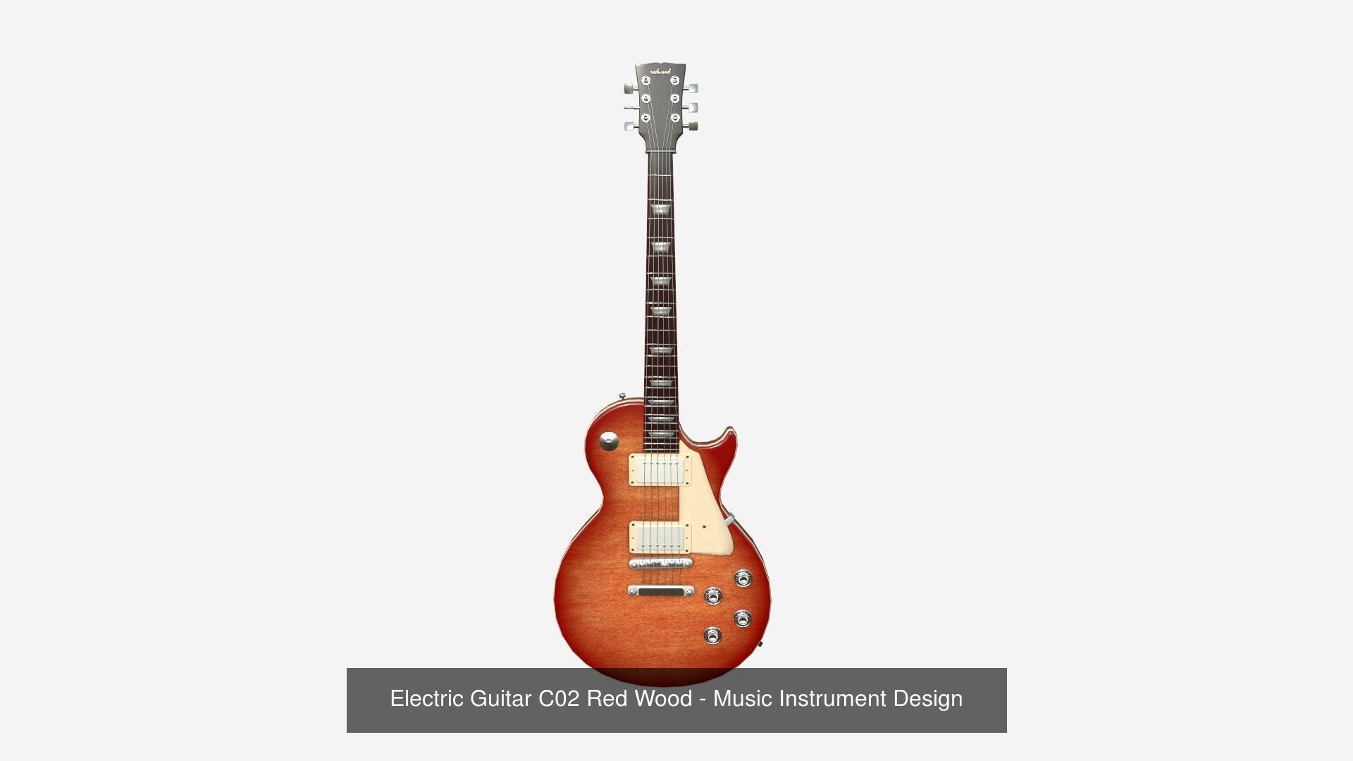 10 Electric Guitars C - Music Instrument Design 3D Model Collection_2