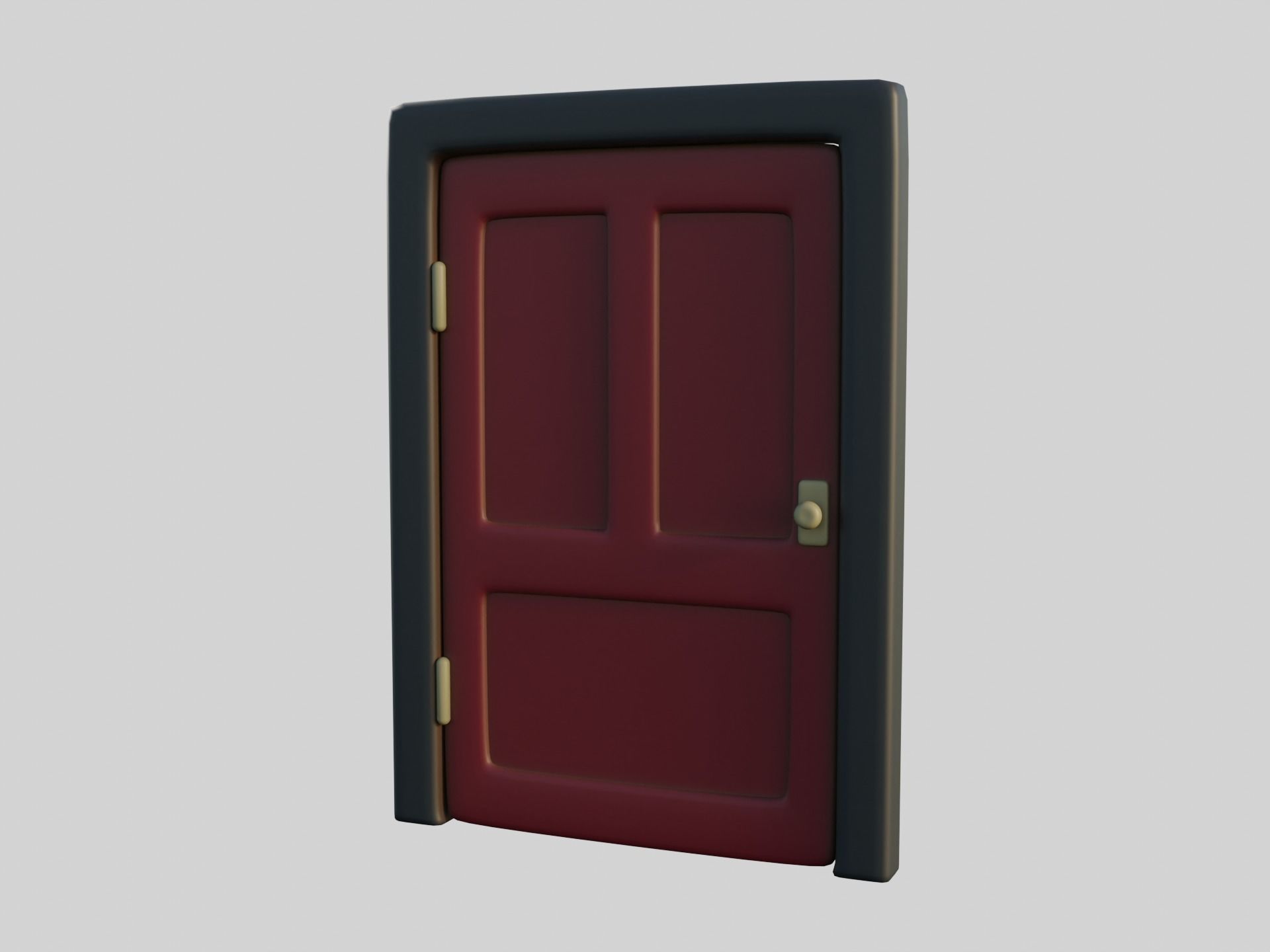 Cartoon Door 11a 3D model_4