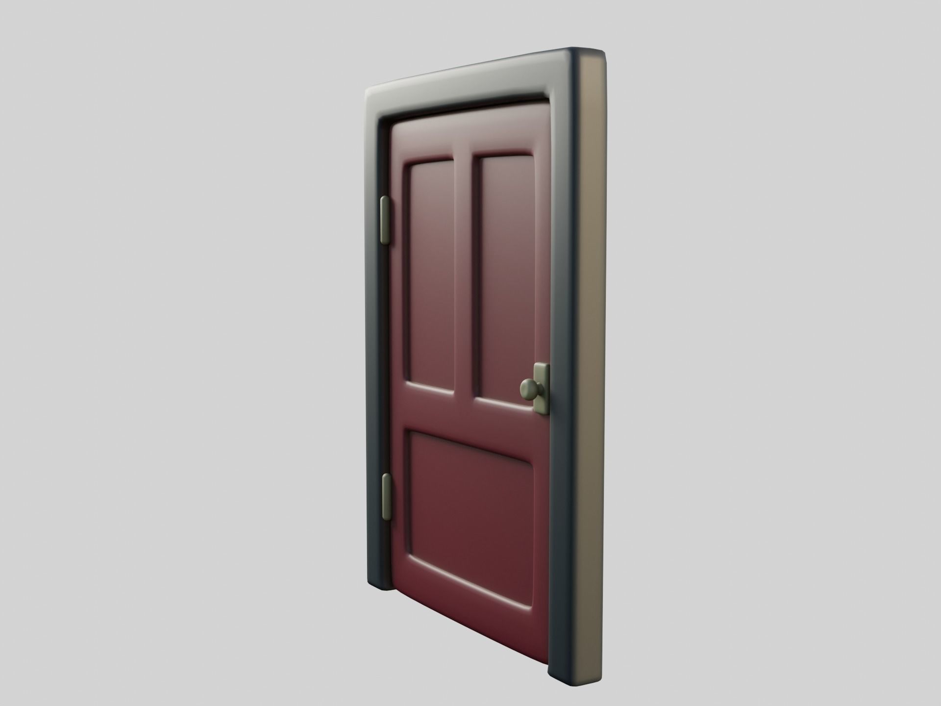 Cartoon Door 11a 3D model_3