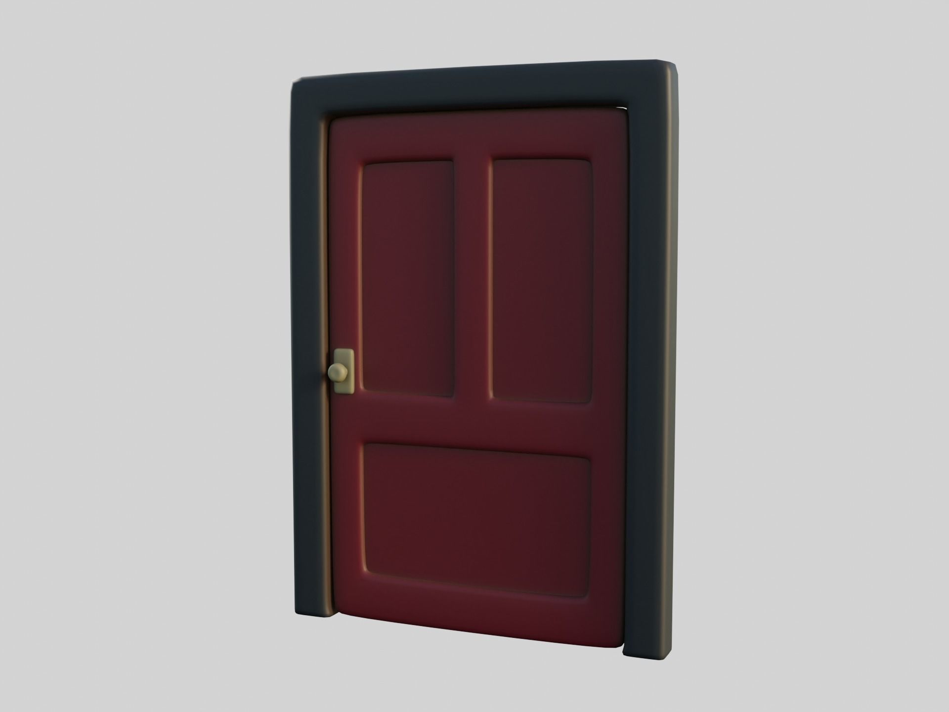 Cartoon Door 11a 3D model_9