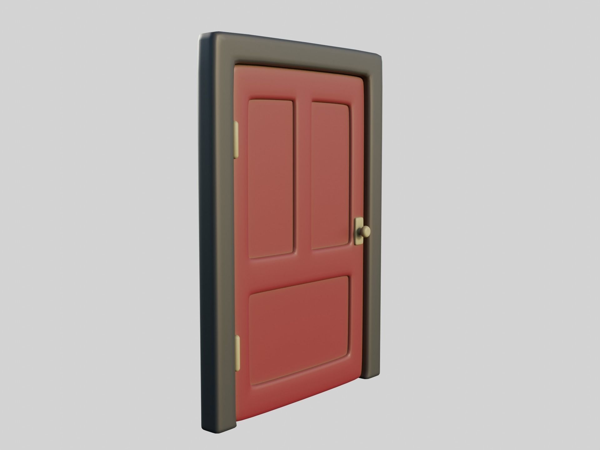 Cartoon Door 11a 3D model_6