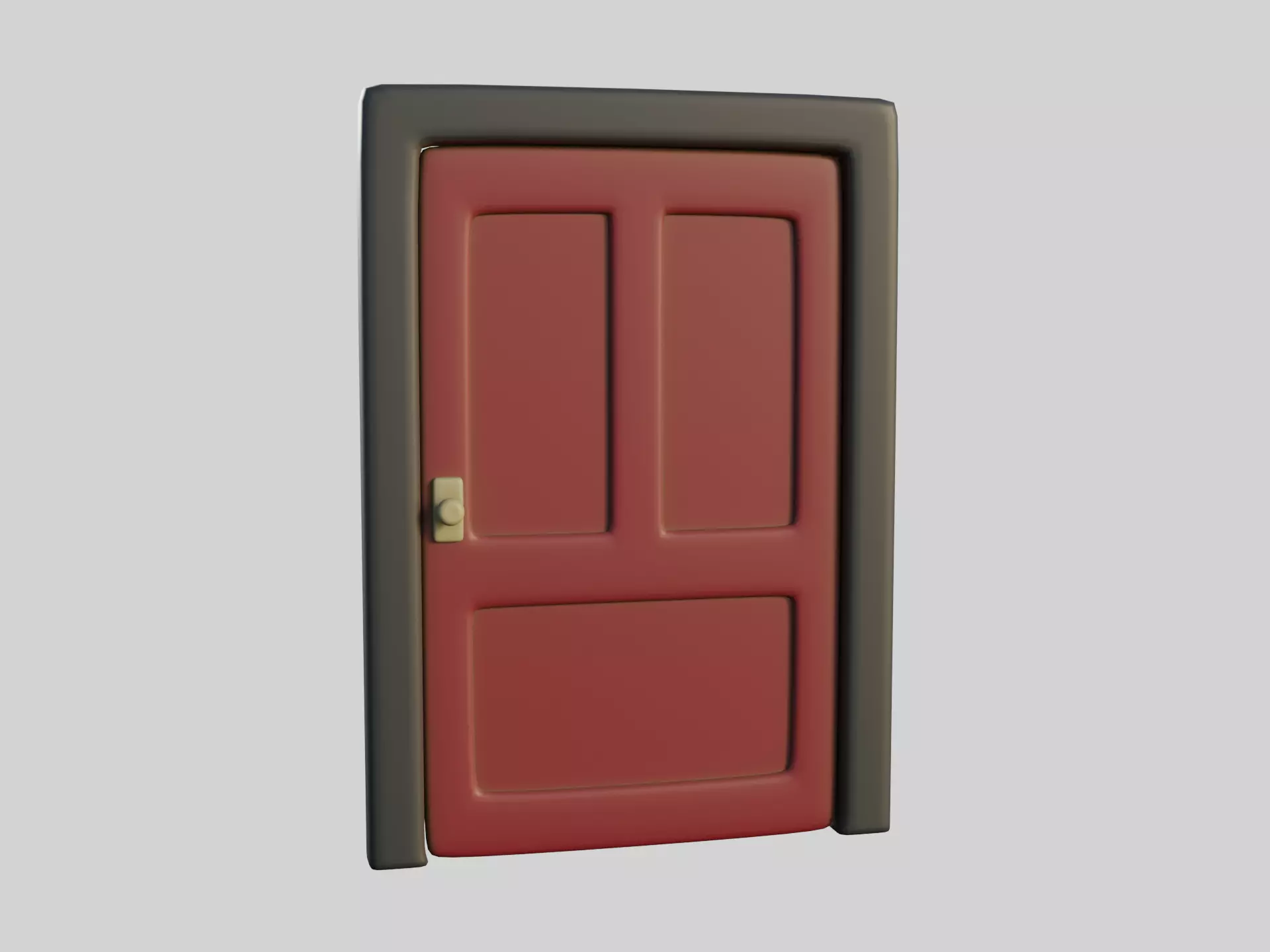 Cartoon Door 11a 3D model_0