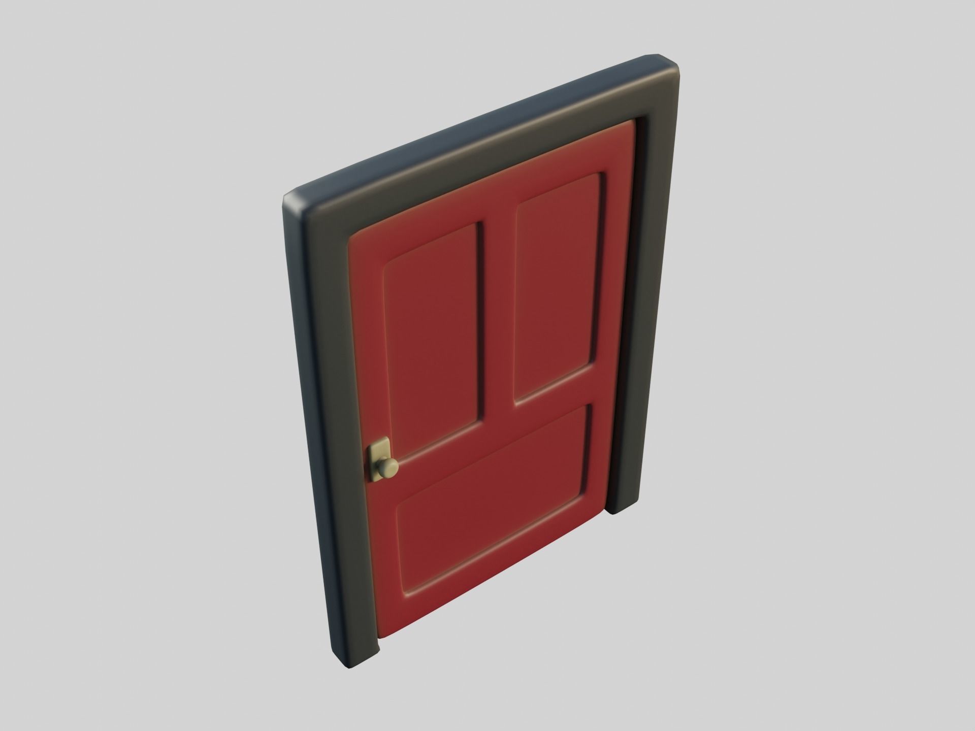 Cartoon Door 11a 3D model_10
