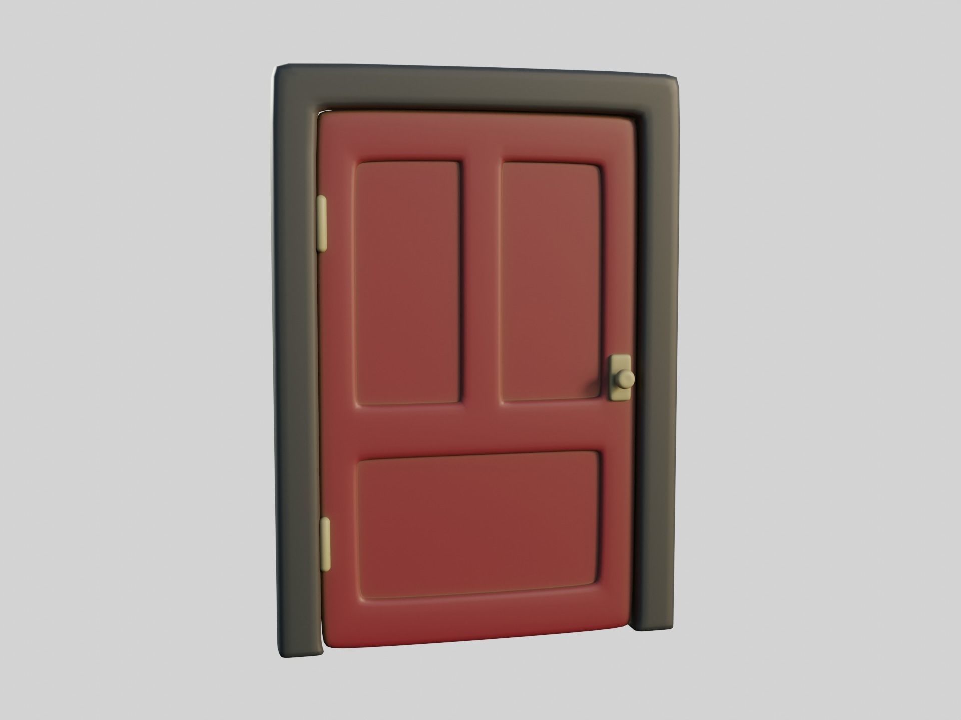 Cartoon Door 11a 3D model_5