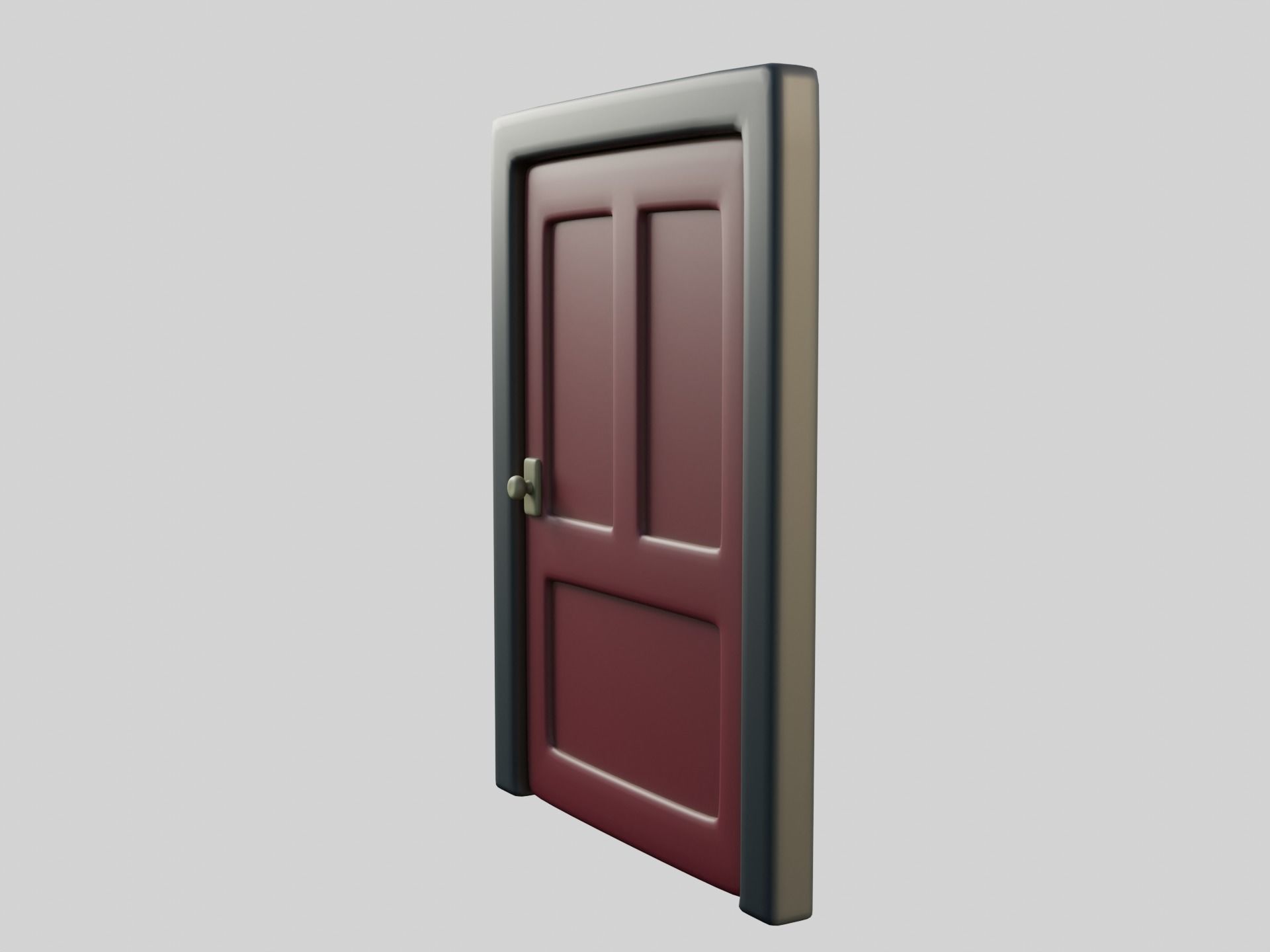 Cartoon Door 11a 3D model_8