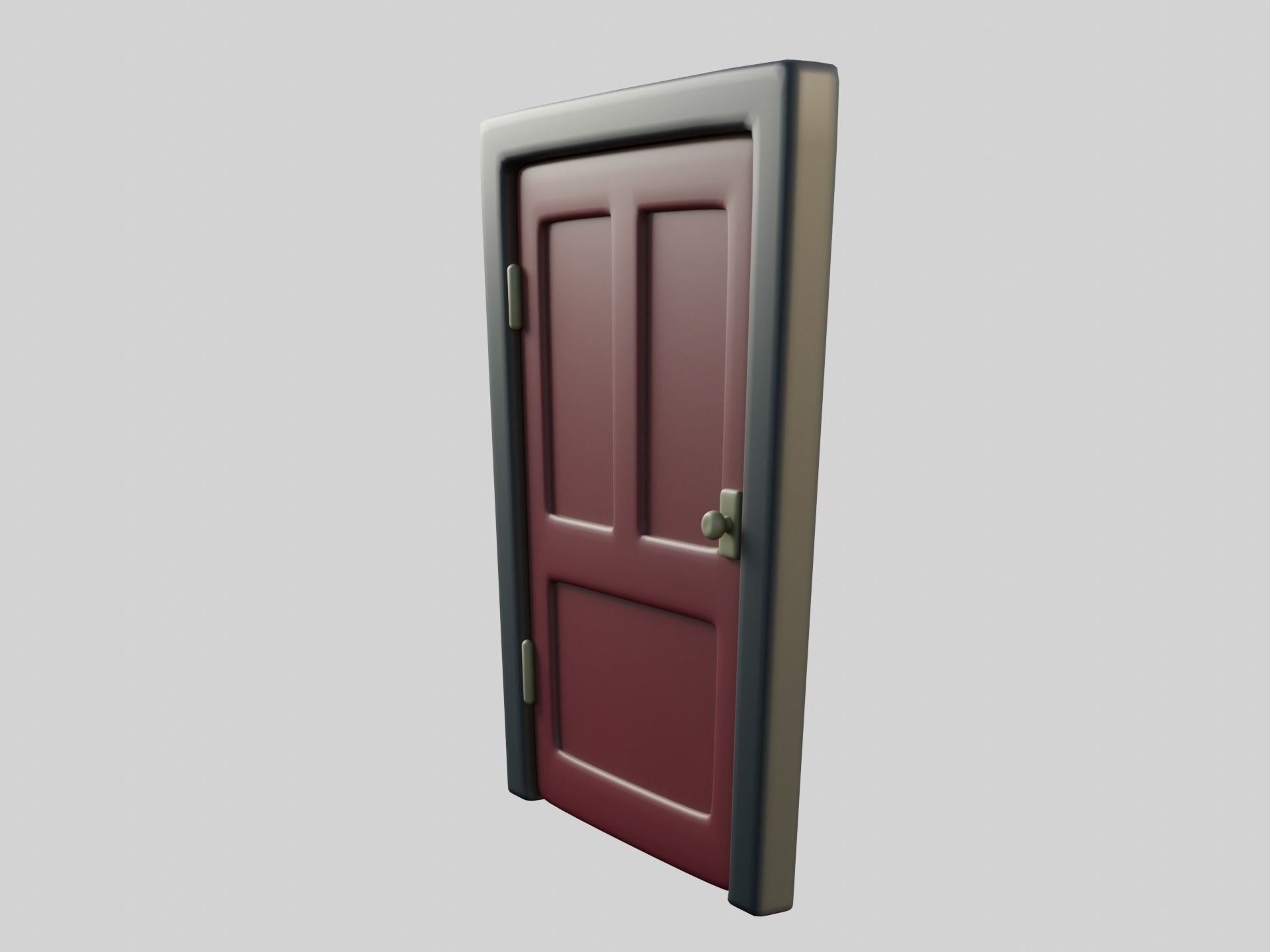 Cartoon Door 11b 3D model_3