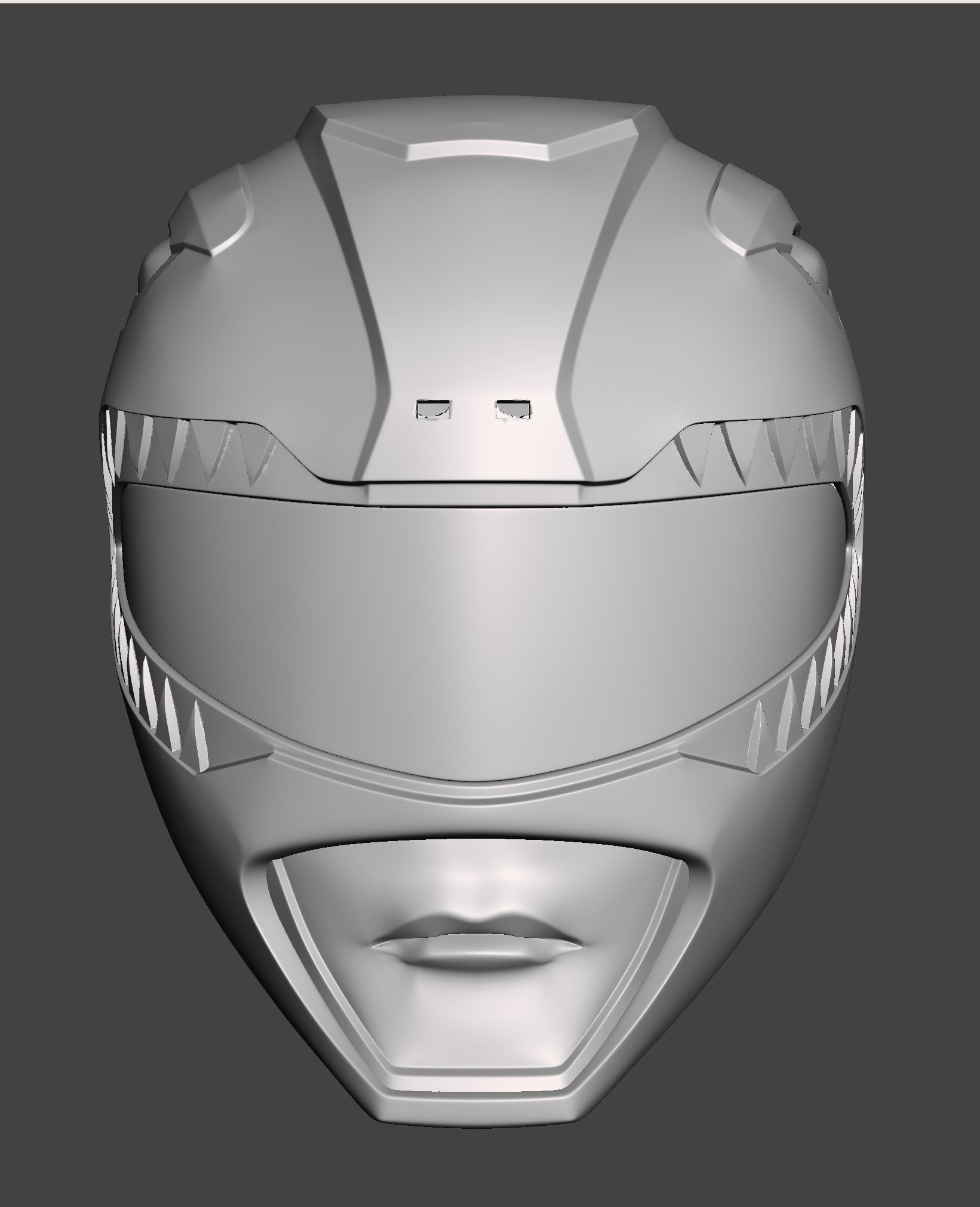 Red Power Ranger Helmet 3D print model_1
