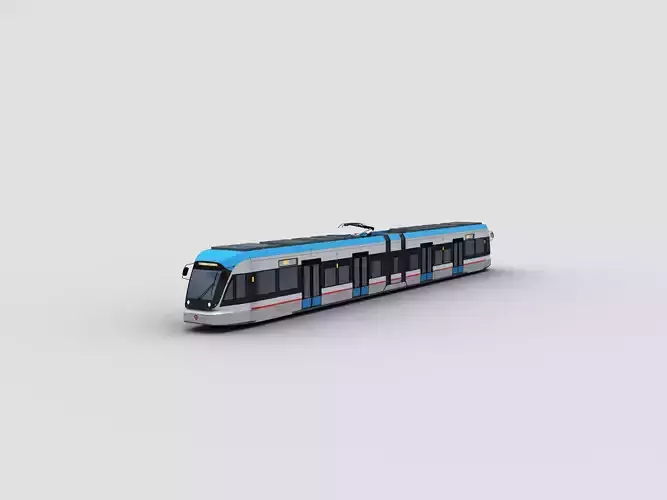 Low Poly Tram 17