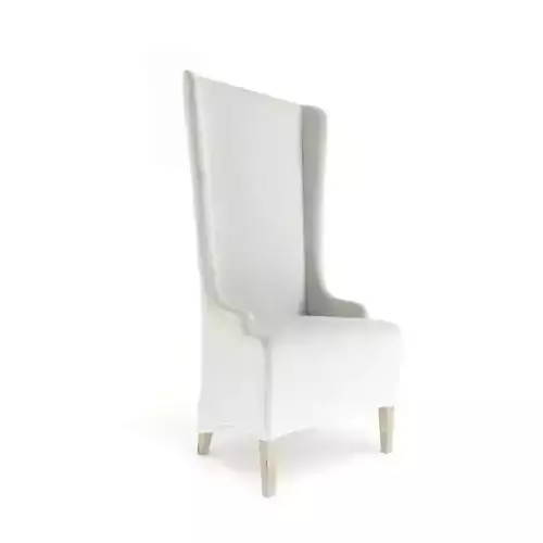 White High Backed Toy Chair