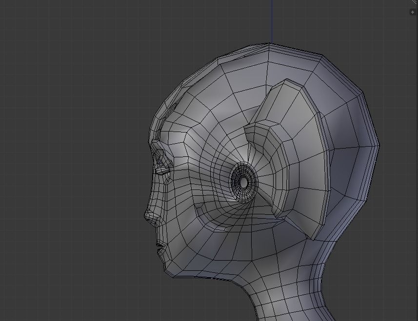 Alien Fish Woman BASE MESH Free 3D model_4