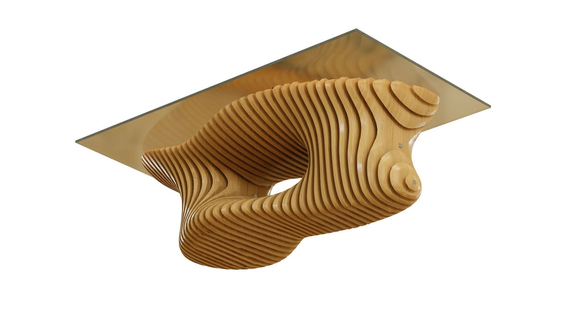 Parametric coffee table 02 3D model_1