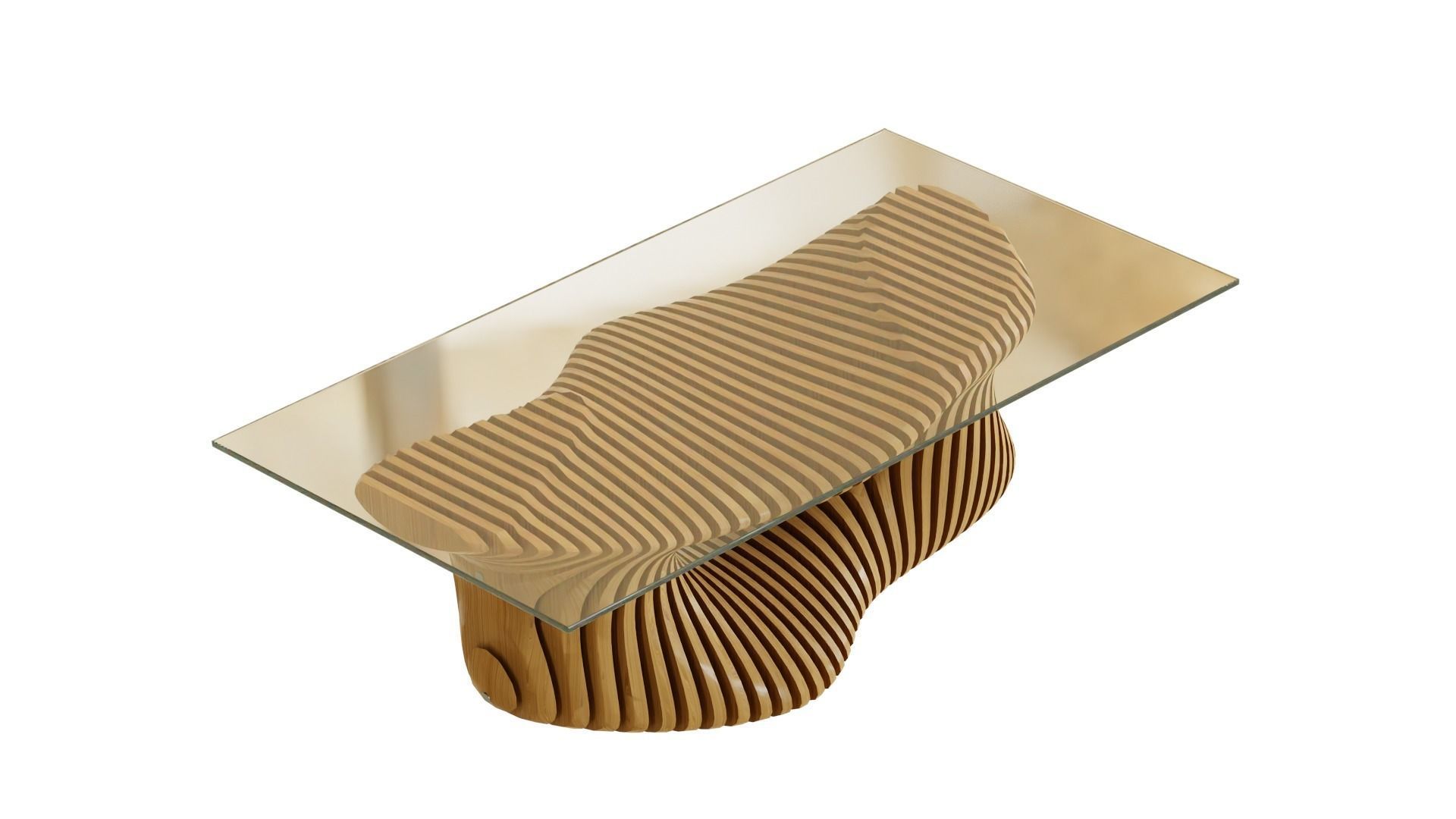 Parametric coffee table 02 3D model_2