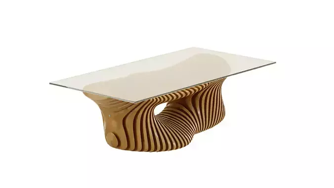 Parametric coffee table 02 3D model