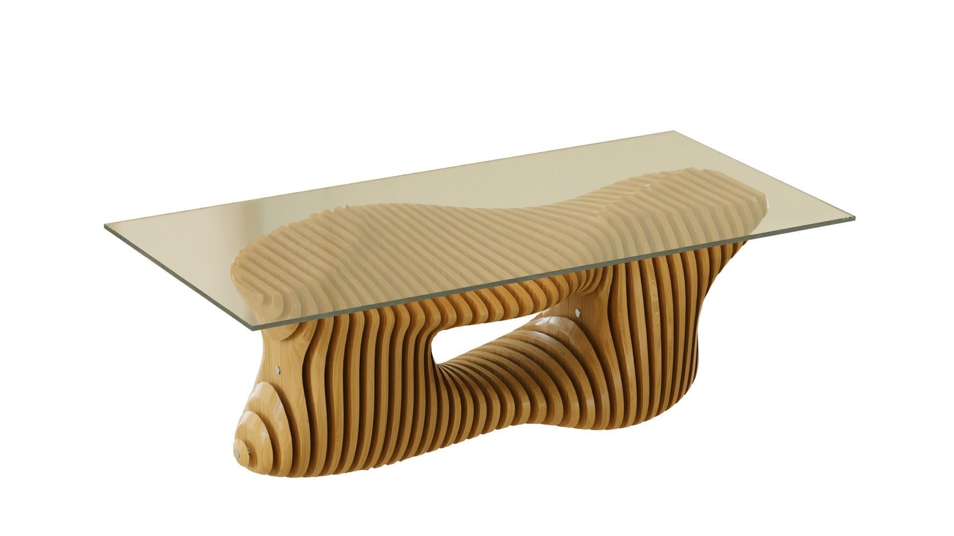 Parametric coffee table 02 3D model_4