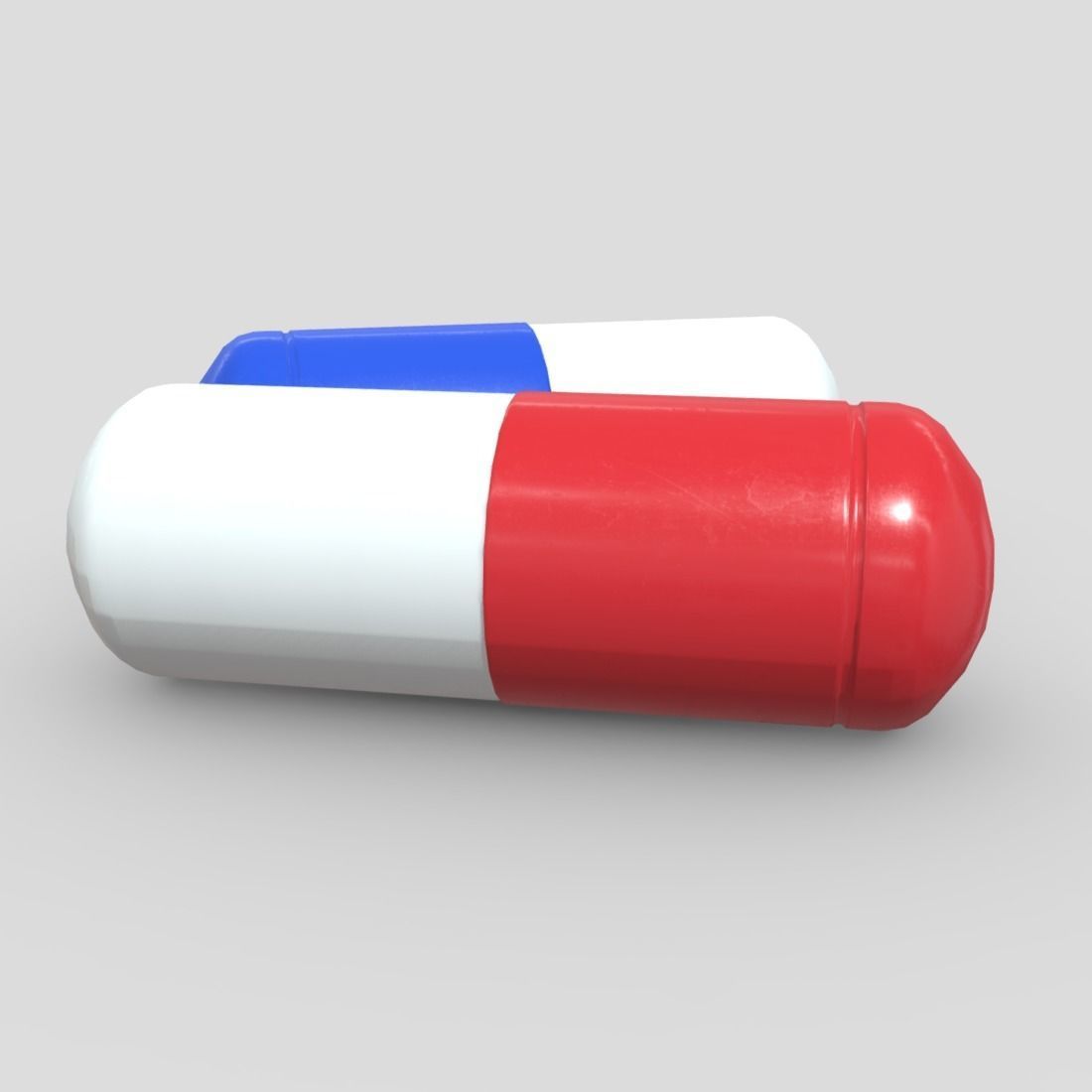 CC0 - Pill Free low-poly 3D model_3