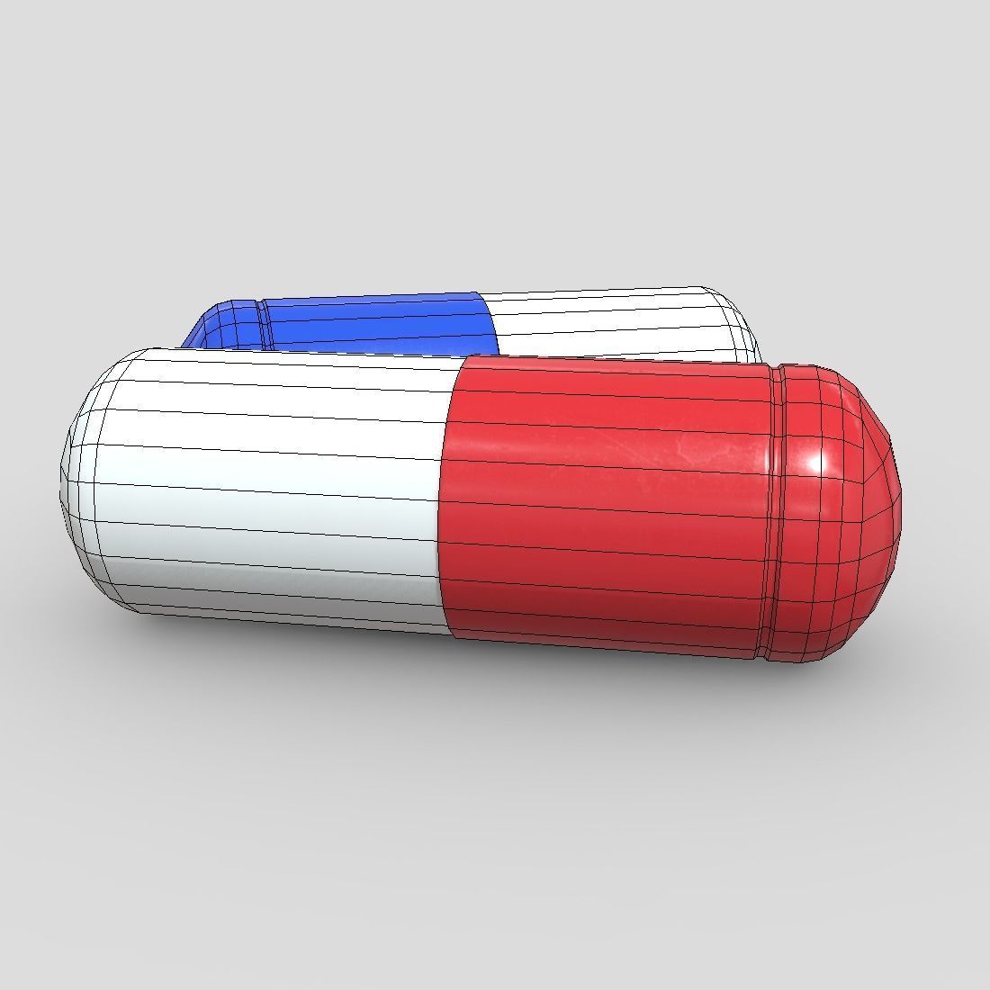 CC0 - Pill Free low-poly 3D model_4