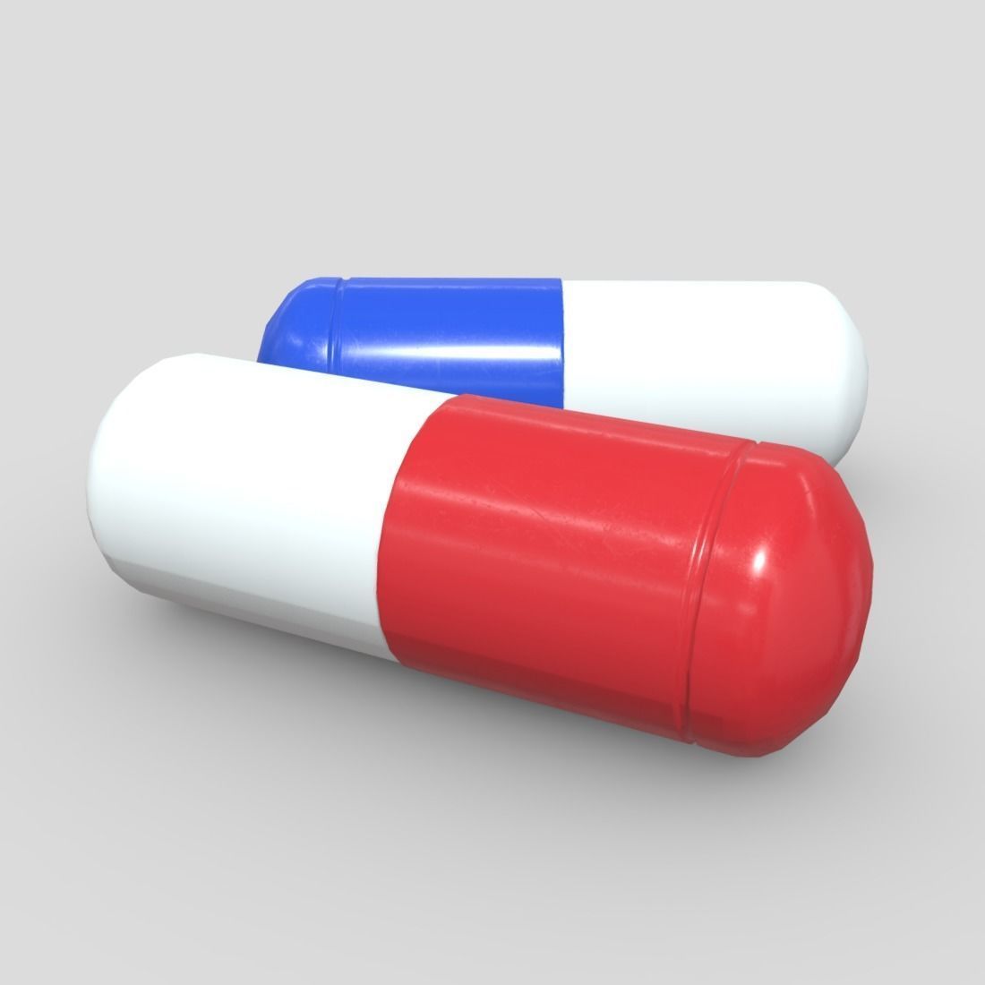 CC0 - Pill Free low-poly 3D model_11