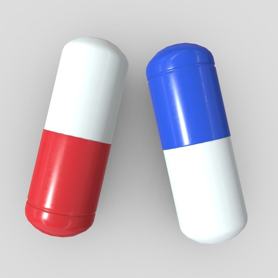 CC0 - Pill Free low-poly 3D model_7