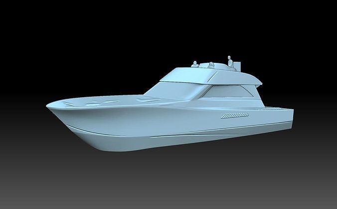 Speedboat boat 3D print model