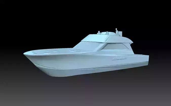 Speedboat boat 3D print model