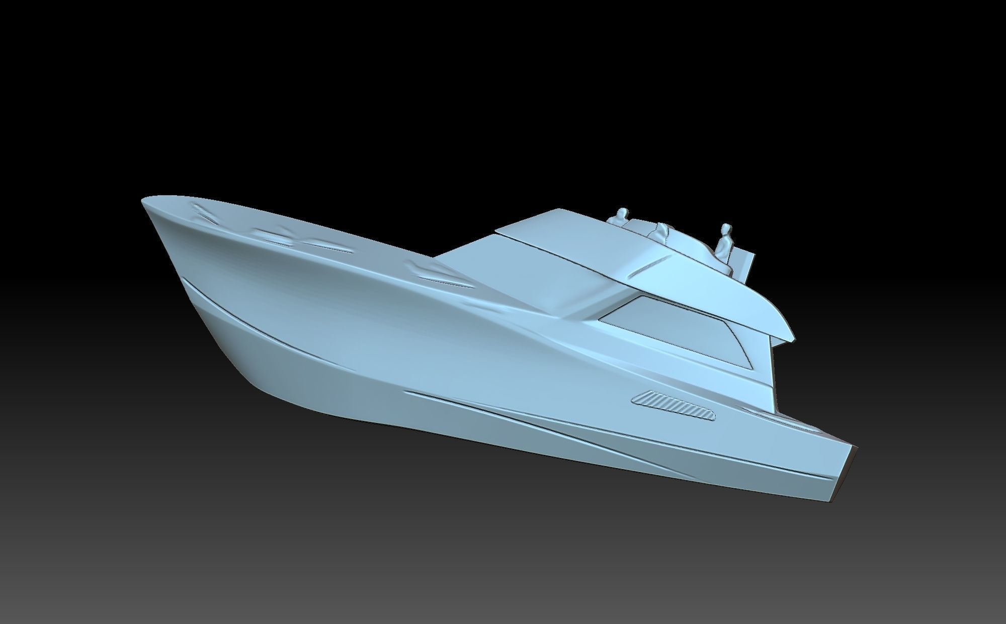 Speedboat boat 3D print model_8