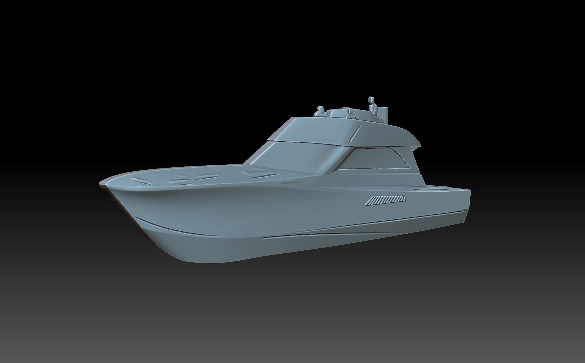 Speedboat boat 3D print model_1