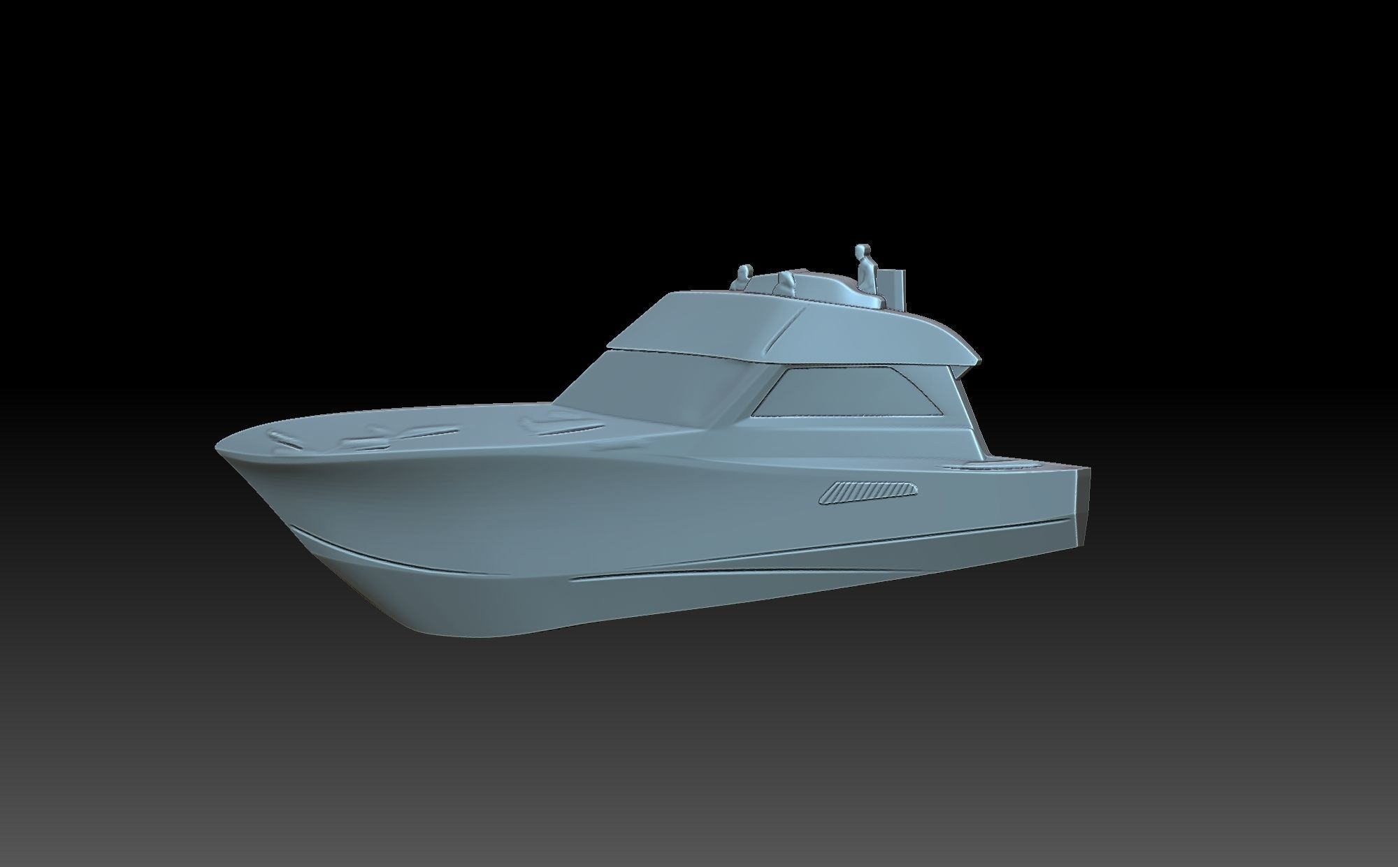 Speedboat boat 3D print model_4
