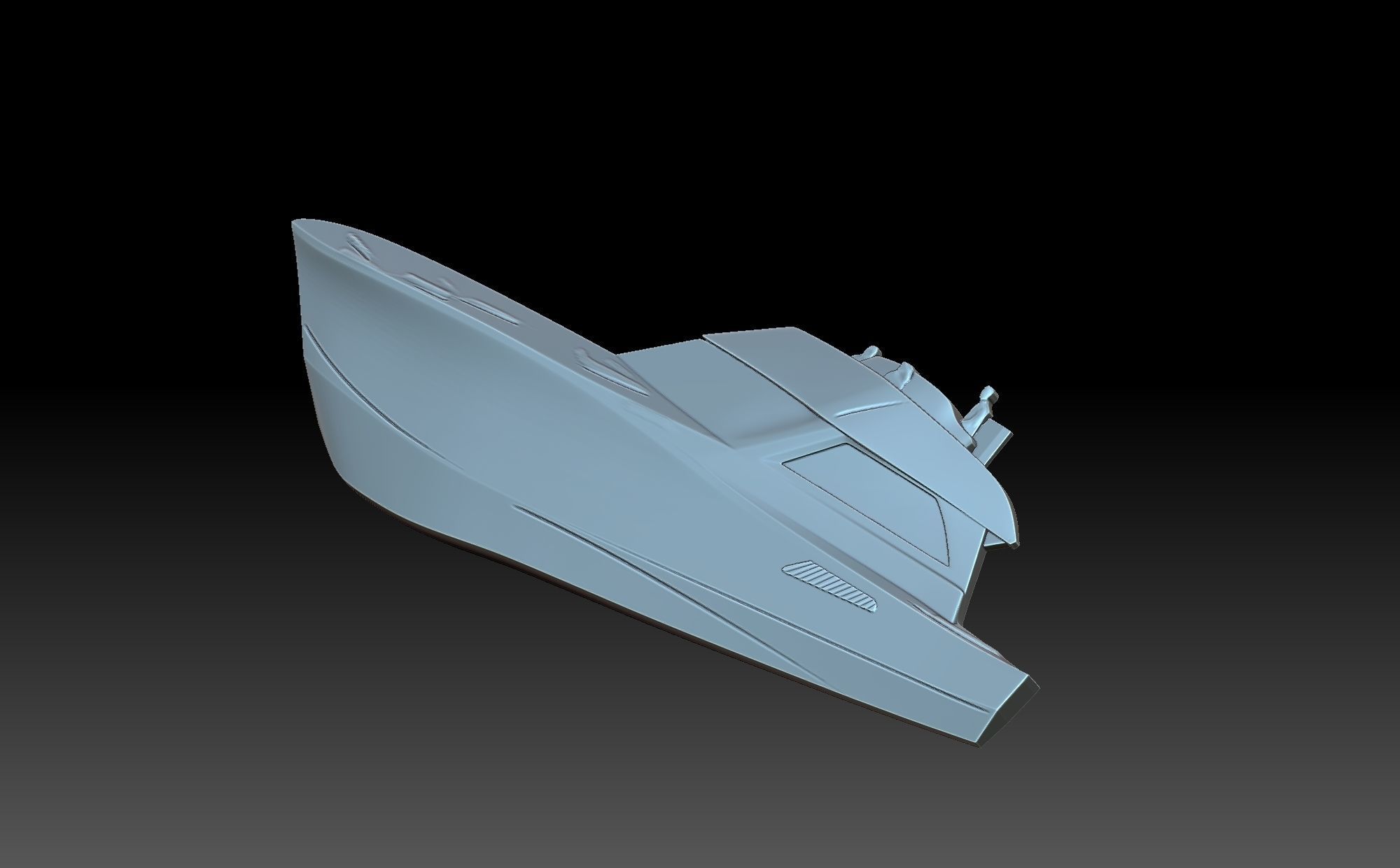 Speedboat boat 3D print model_6