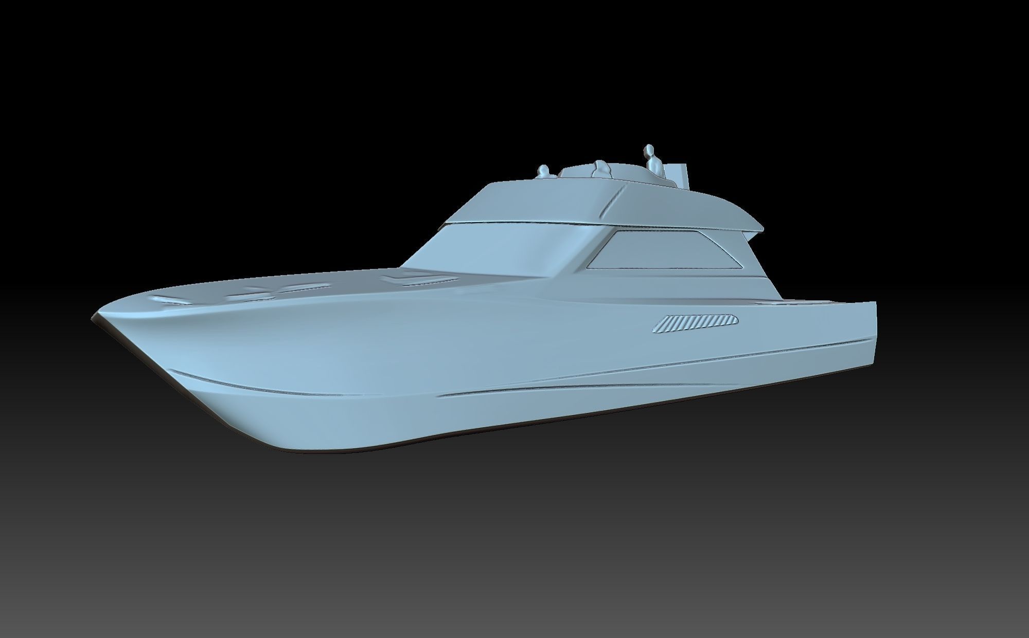 Speedboat boat 3D print model_5