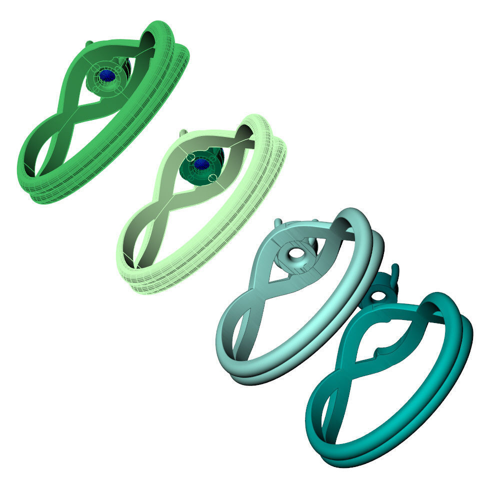 Twisted Knot Ring 30pt 3D print model_15