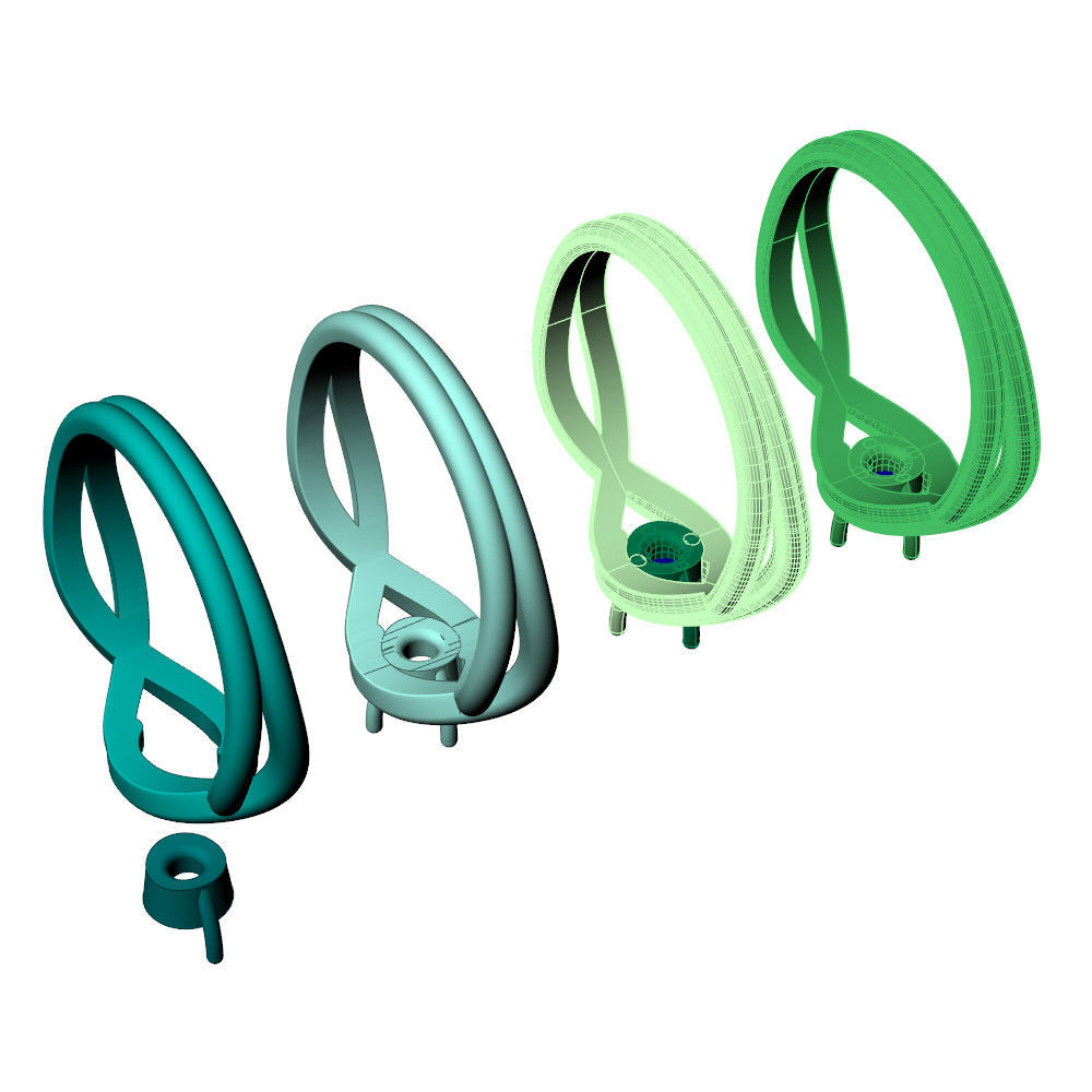 Twisted Knot Ring 30pt 3D print model_16