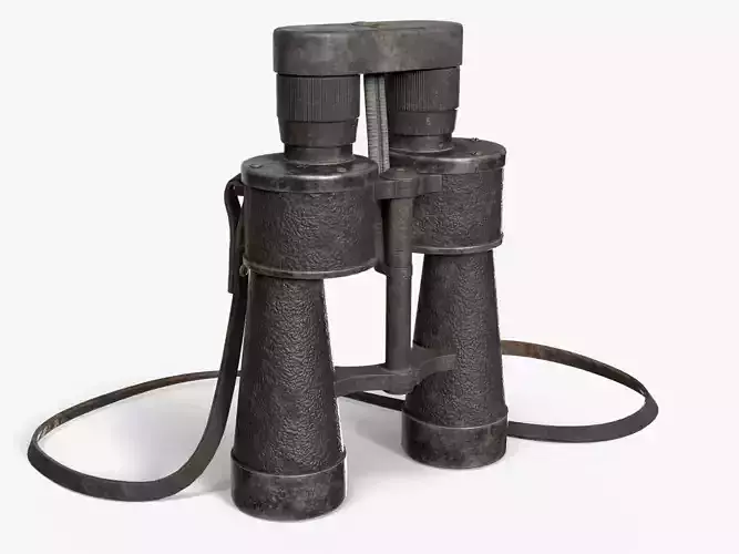 Kriegsmarine binoculars old Low-poly 3D model