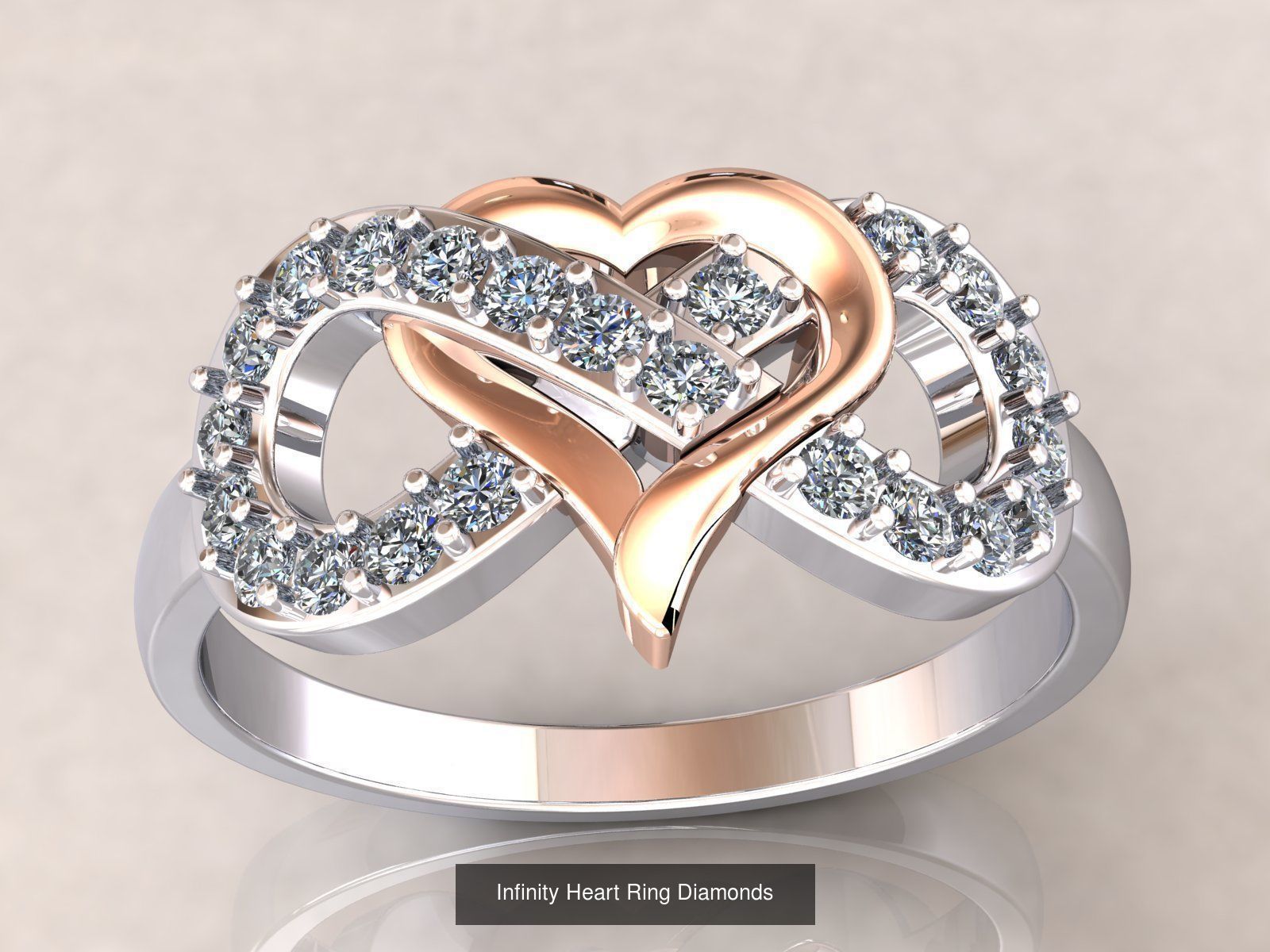 Twisted knot Infinity ring  3D Model Collection_2