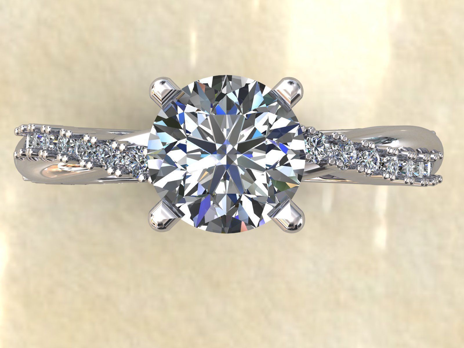 Twisted knot Infinity ring  3D Model Collection_8