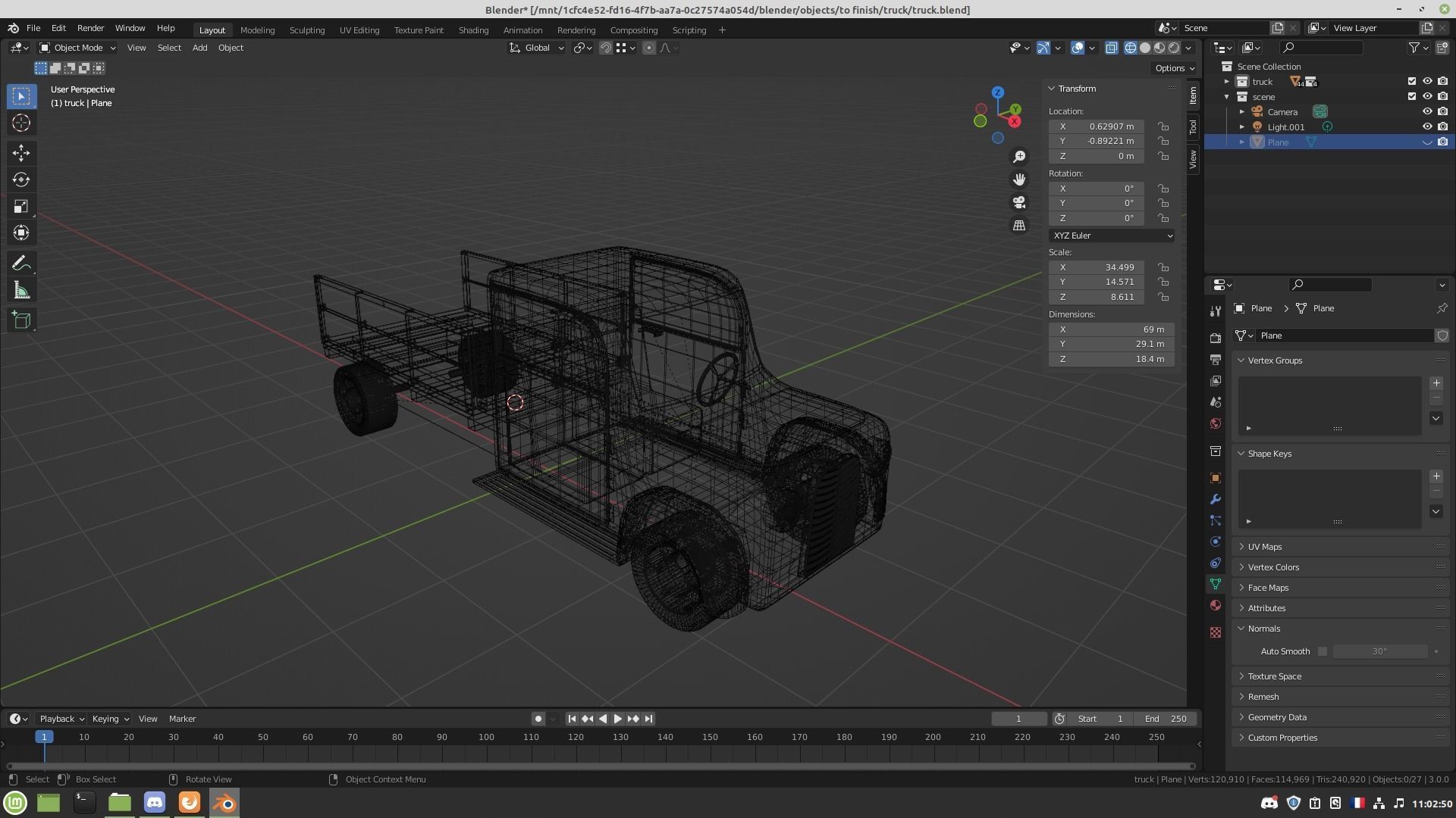 Oldschool truck 3D model_28