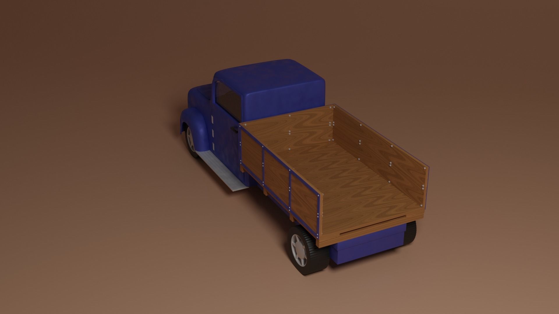 Oldschool truck 3D model_5
