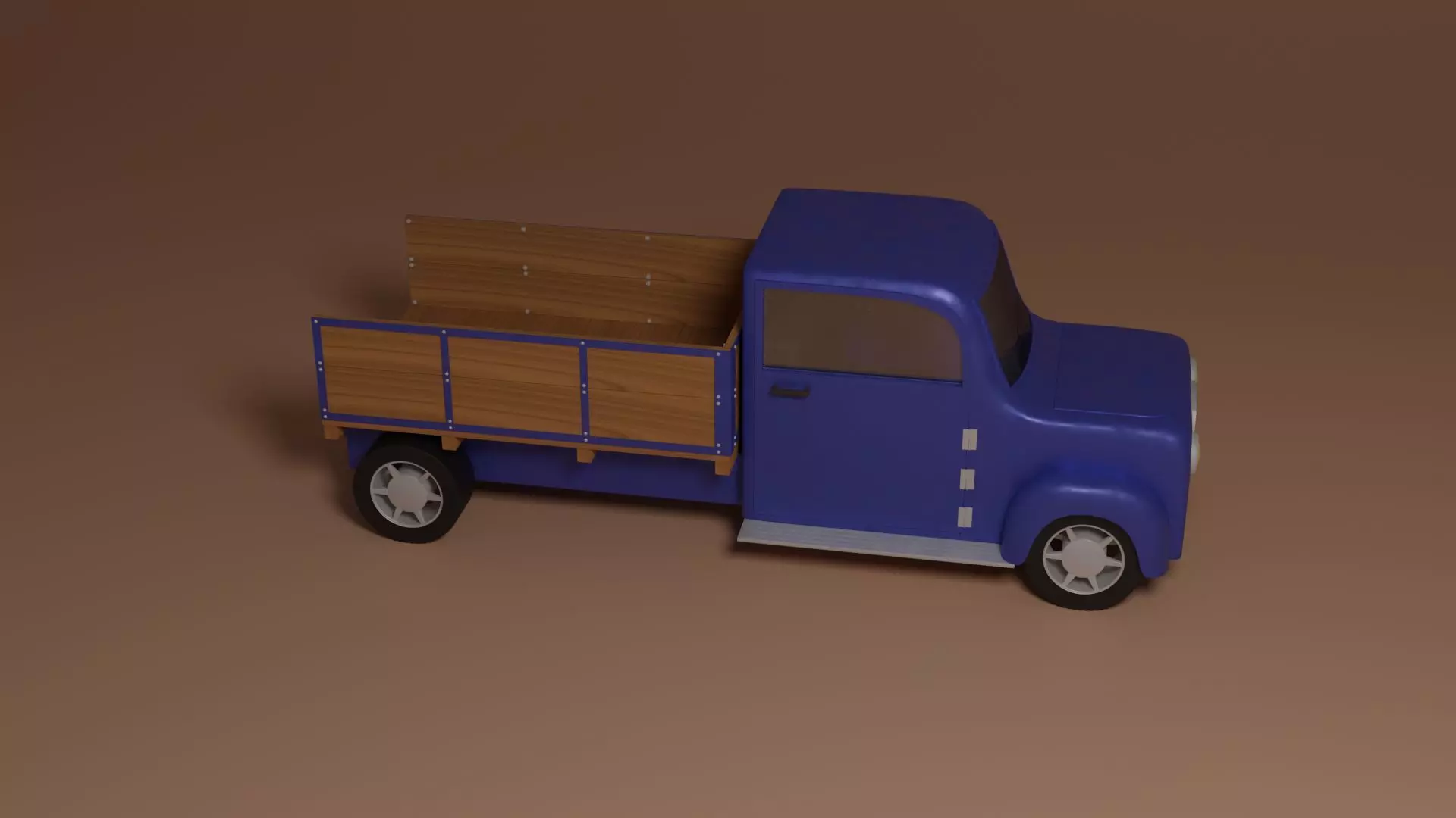 Oldschool truck 3D model_0