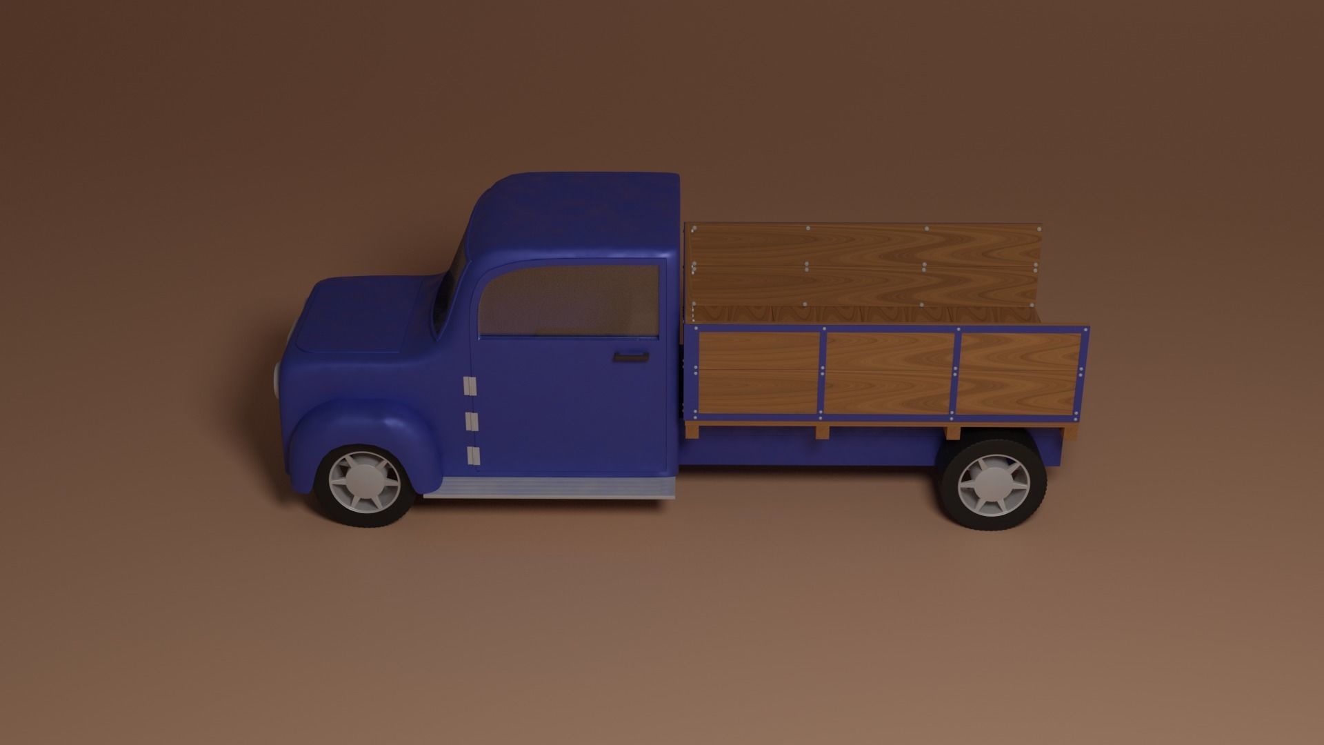 Oldschool truck 3D model_4