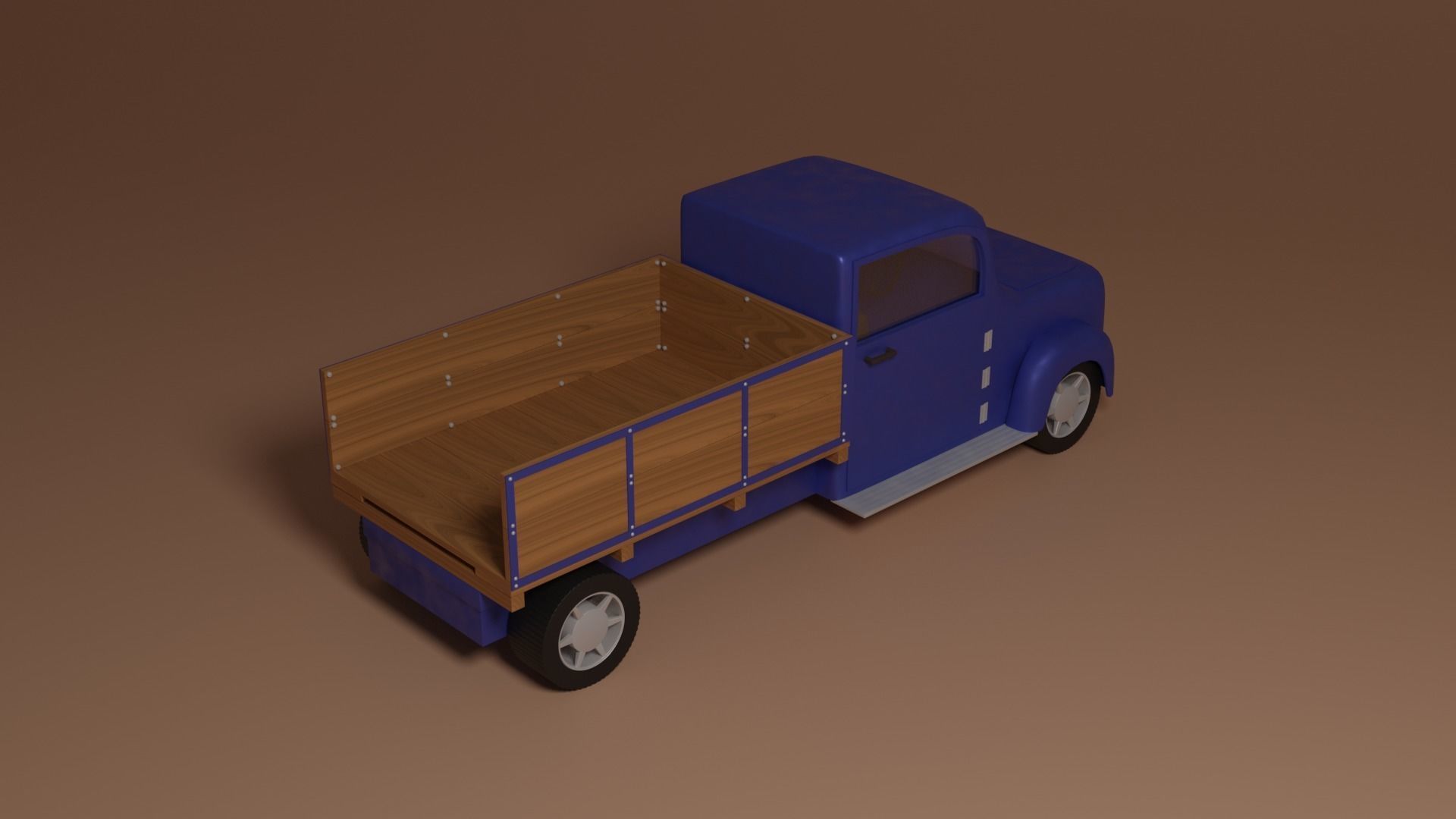 Oldschool truck 3D model_7
