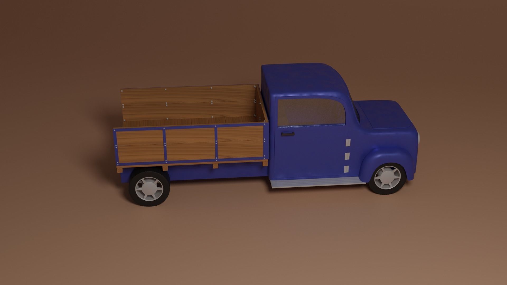Oldschool truck 3D model_8