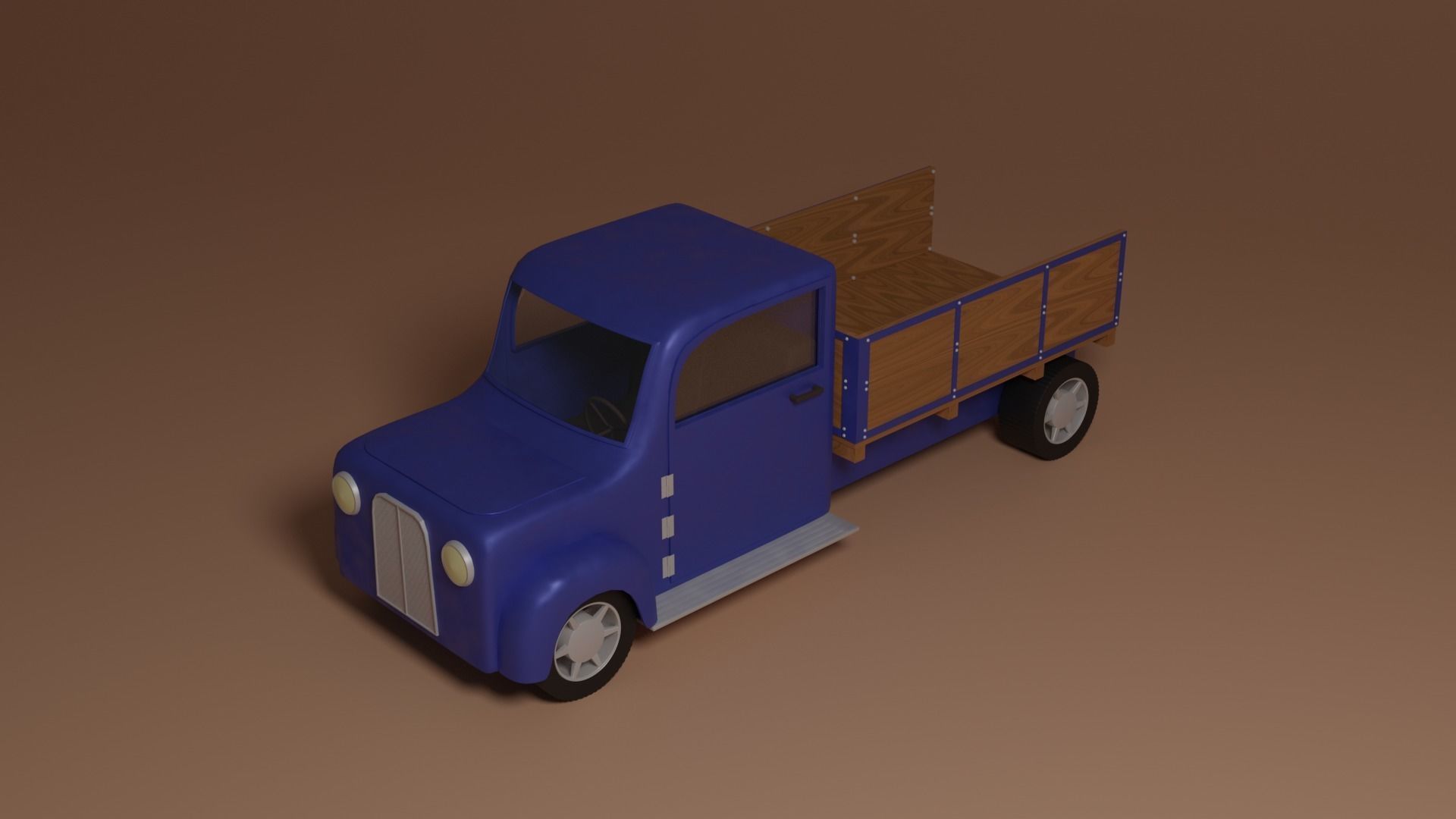 Oldschool truck 3D model_3